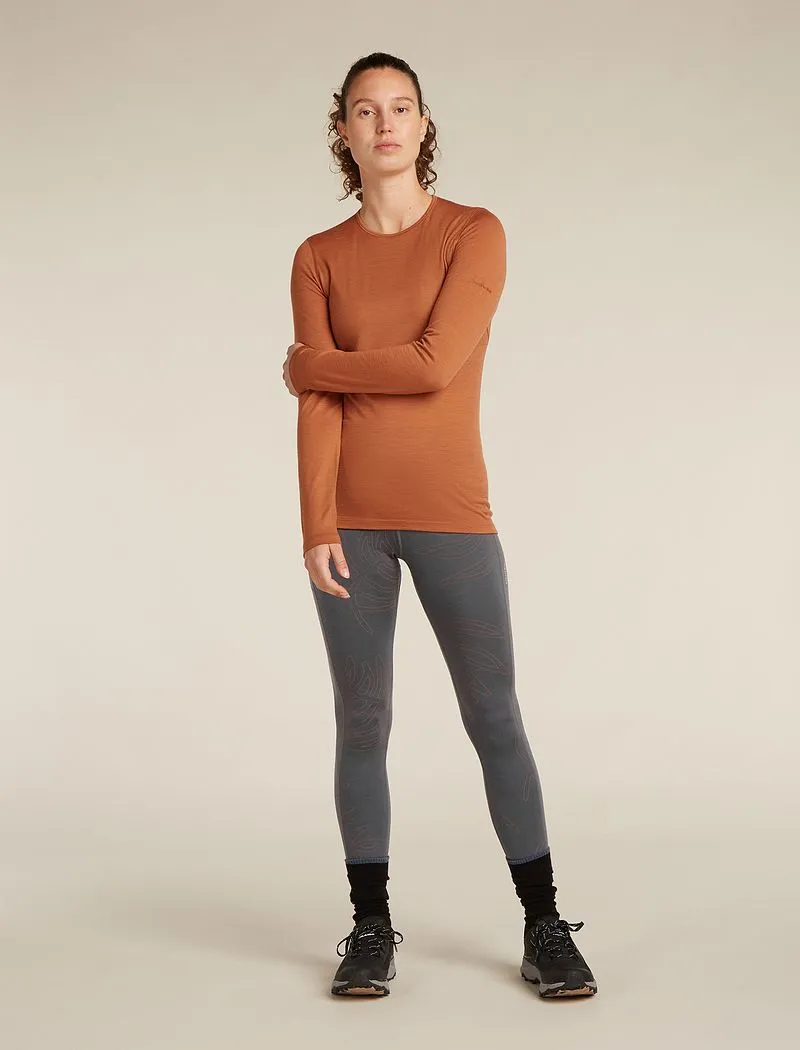 Icebreaker Merino 260 Fastray 25" High Rise Tights Fresh Ferns - Woman - Obsidian/carob - Size M sold by Icebreaker product image thumbnail 3