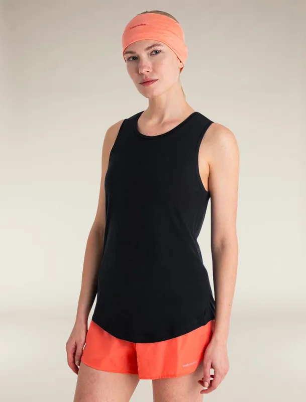 Icebreaker Merino Blend 125 Cool-Lite™ Sphere Tank - Woman - Black - Size XL made by Icebreaker
