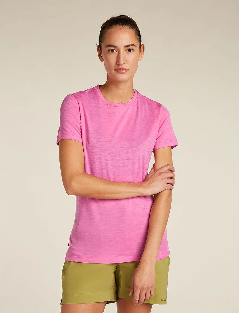 Icebreaker Merino 150 Tech Lite Short Sleeve T-Shirt - Woman - Pop - Size L sold by Icebreaker
