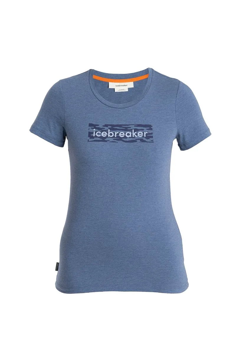 Icebreaker Merino Blend Central Classic T-Shirt Glacial Flow Logo - Woman - Dawn - Size M sold by Icebreaker product image thumbnail 5