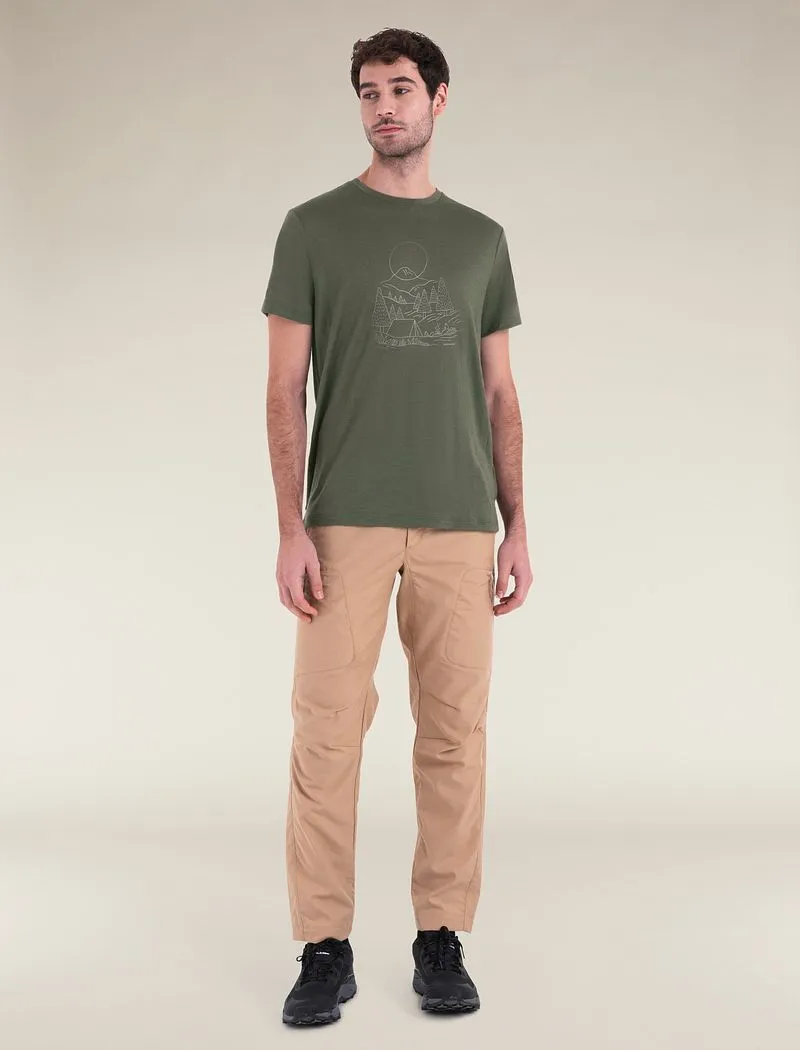 Icebreaker Merino 150 Tech Lite III T-Shirt Sunset Camp - Man - Loden - Size M sold by Icebreaker product image thumbnail 2