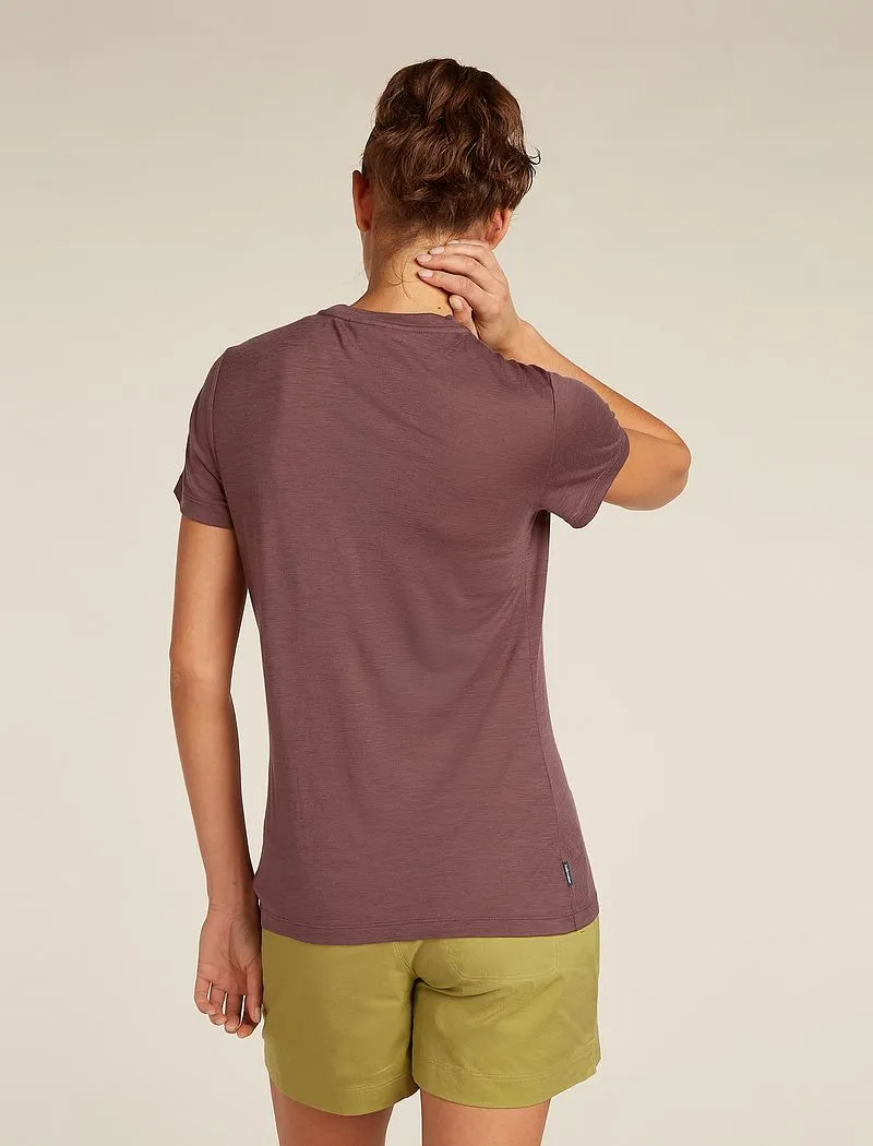 Icebreaker Merino 150 Tech Lite Short Sleeve T-Shirt Sunrise Summit - Woman - Carob - Size M sold by Icebreaker product image thumbnail 2