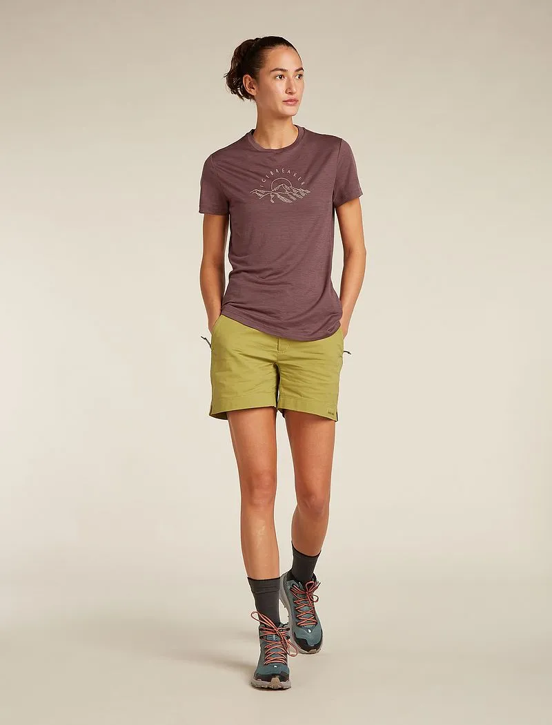 Icebreaker Merino 150 Tech Lite Short Sleeve T-Shirt Sunrise Summit - Woman - Carob - Size M sold by Icebreaker product image thumbnail 3
