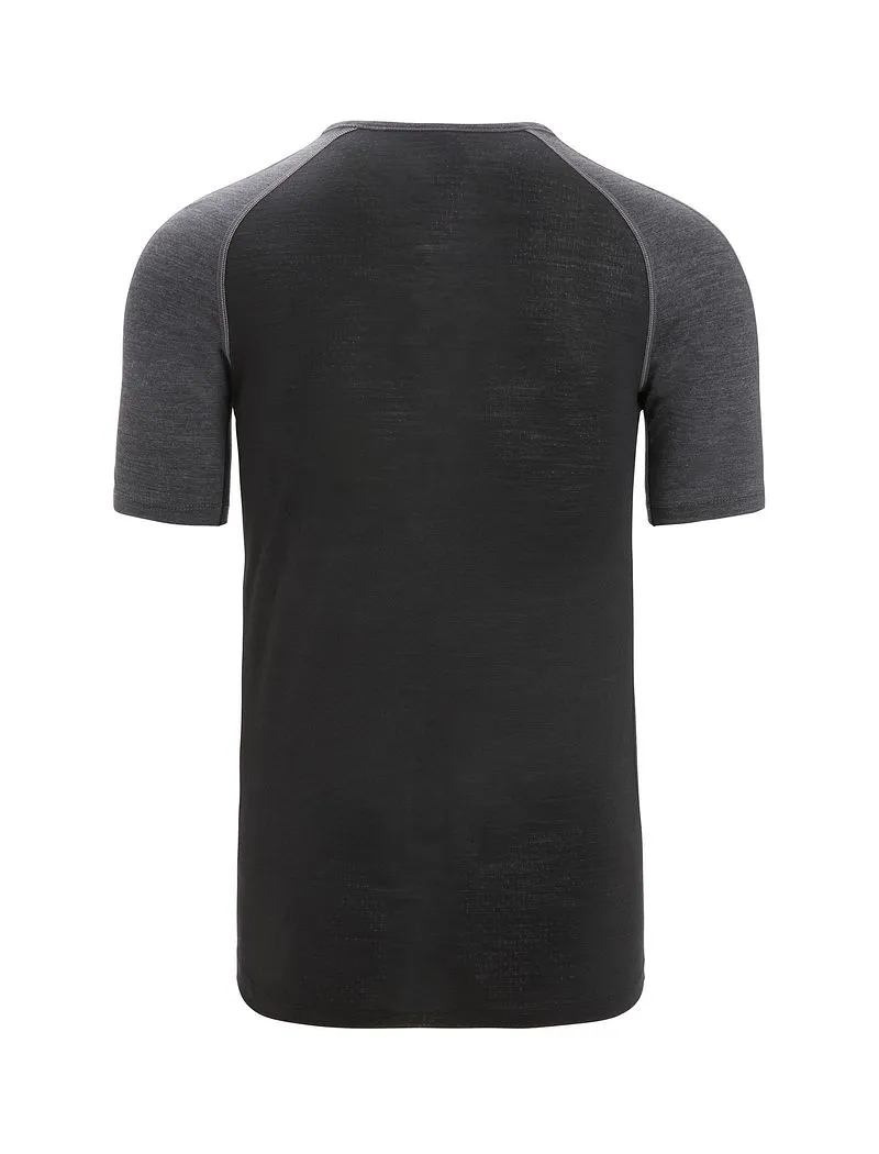 Icebreaker 125 ZoneKnit™ Short Sleeve Crew Thermal Top - Man - Jet Heather/black - Size XXL sold by Icebreaker product image thumbnail 2