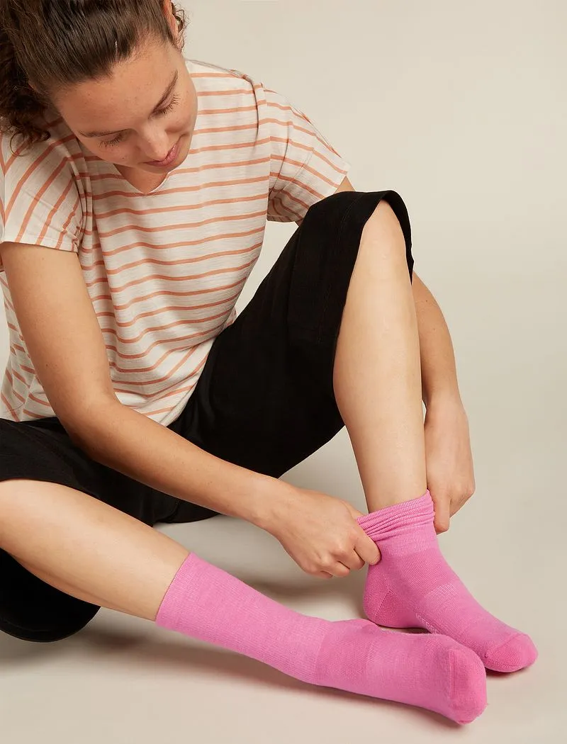 Icebreaker Merino Lifestyle Light Crew Socks - Woman - Pop/snow - Size S sold by Icebreaker product image thumbnail 3