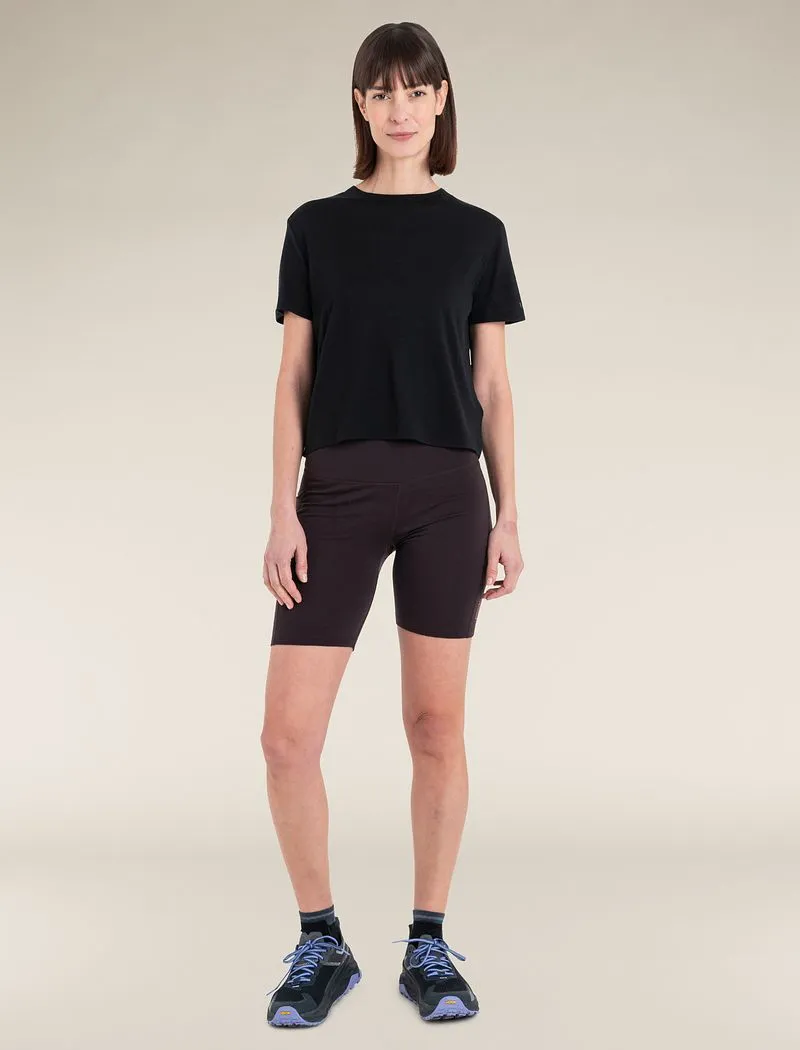 Icebreaker Merino 150 Tech Lite Short Sleeve Crop T-Shirt - Woman - Black - Size S sold by Icebreaker product image thumbnail 3