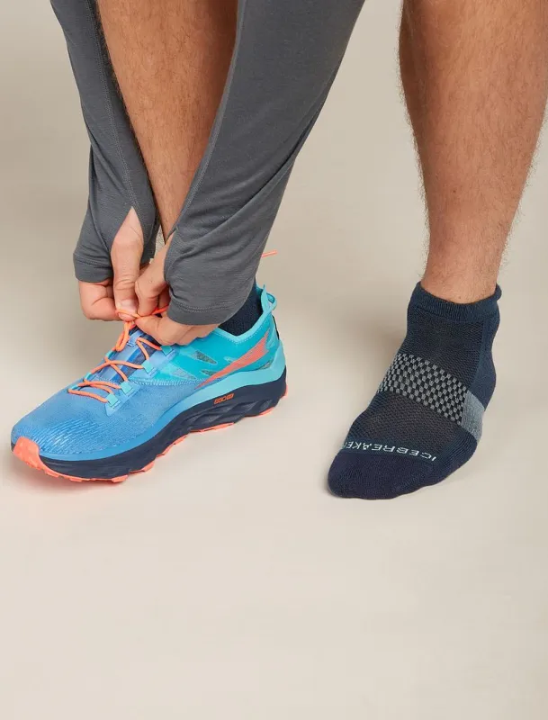 Icebreaker Merino Multisport Light Micro Socks - Man - Abyss/mint - Size XL sold by Icebreaker