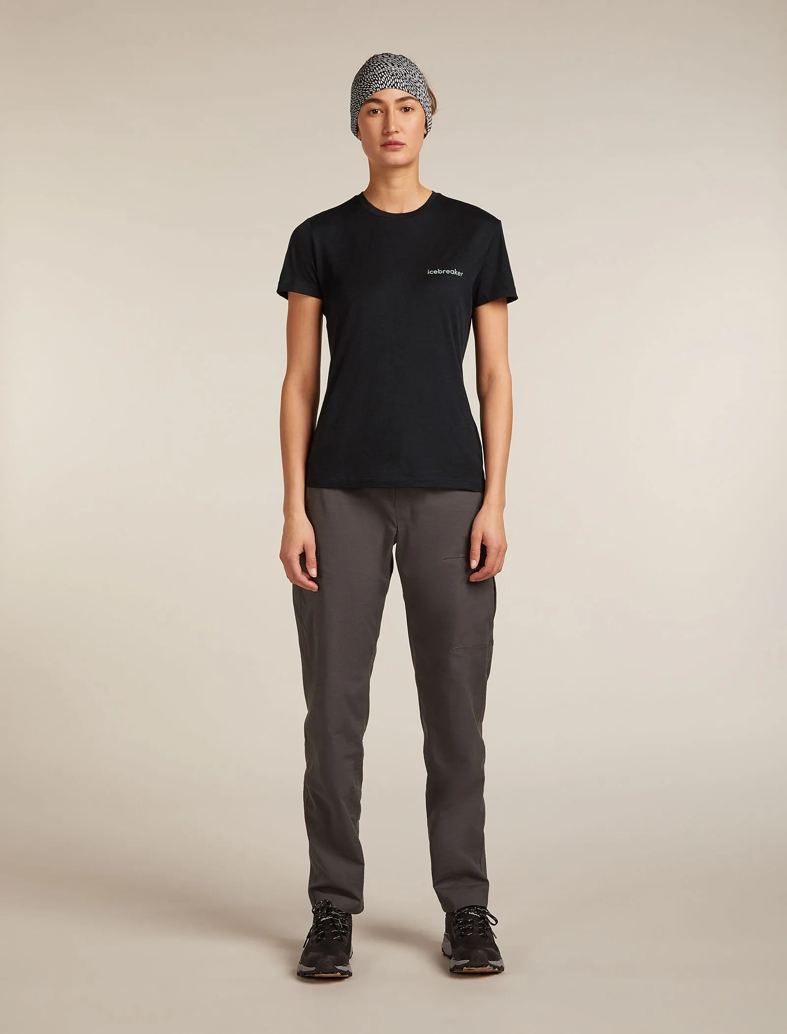 Women's Merino 150 Tech Lite Short Sleeve T-Shirt IB Wordmark sold by Icebreaker product image thumbnail 4