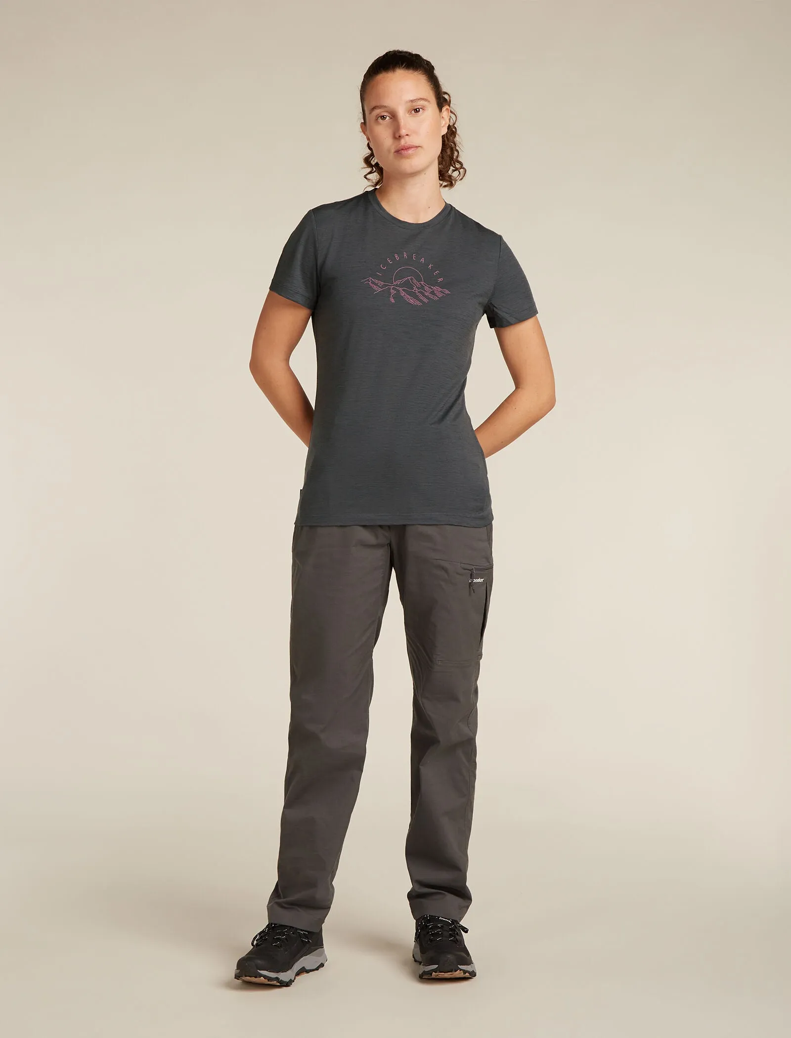 Women's Merino 150 Tech Lite Short Sleeve T-Shirt Sunrise Summit sold by Icebreaker product image thumbnail 3