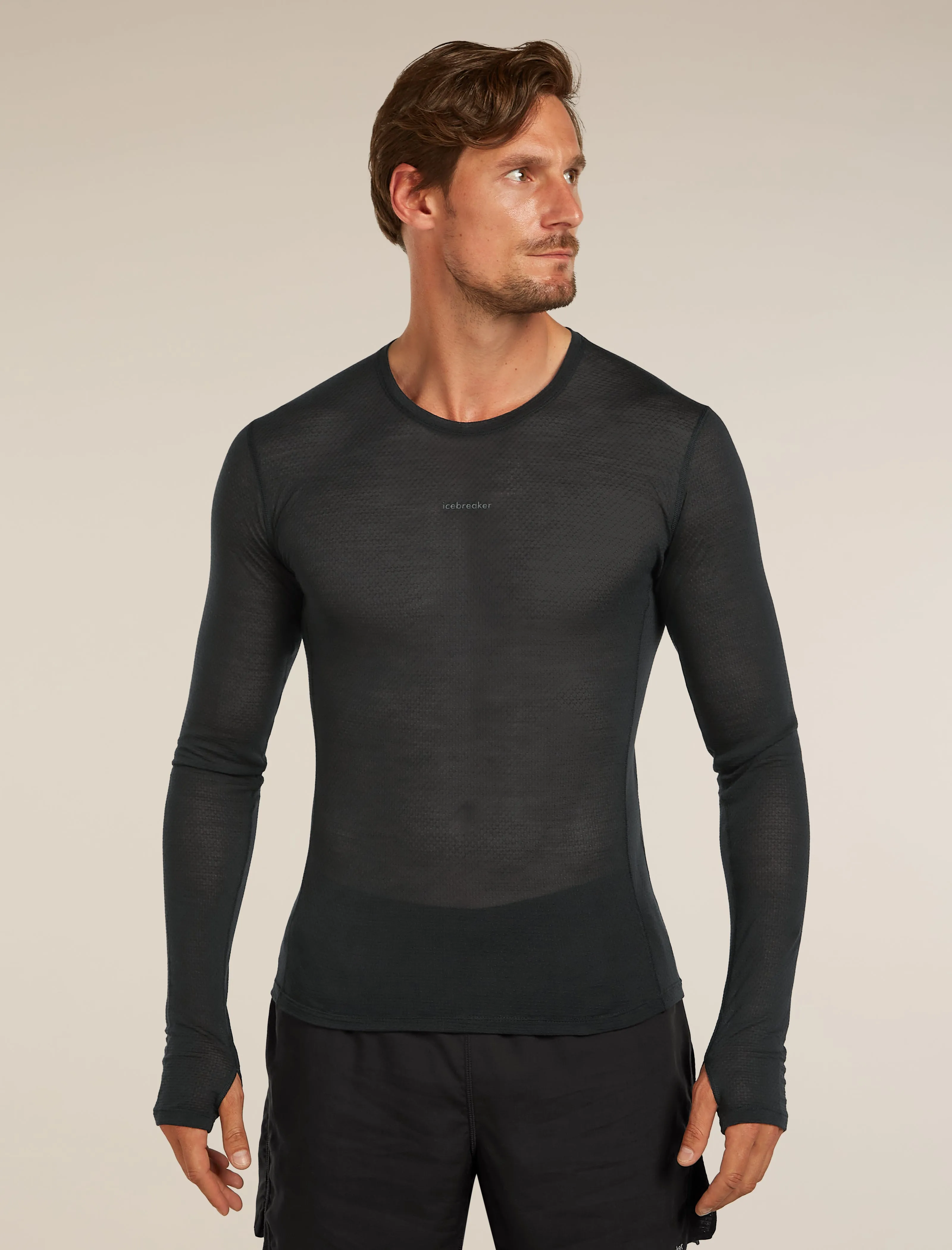 Merino Blend 75 Cool-Lite™ Featherlight™ Long Sleeve Crewe Thermal Top sold by Icebreaker