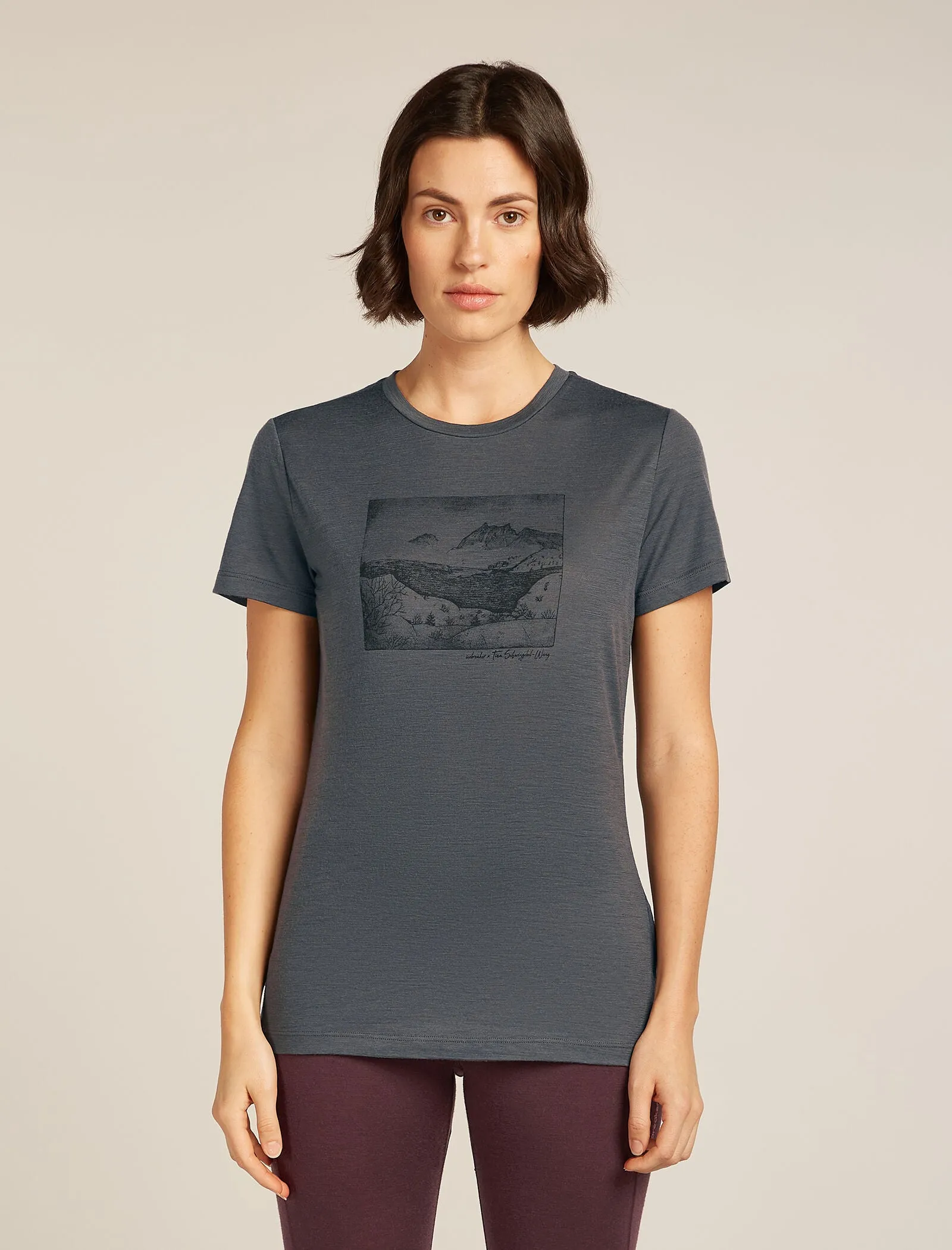 Women's Merino 150 Tech Lite Short Sleeve T-Shirt Terrain sold by Icebreaker