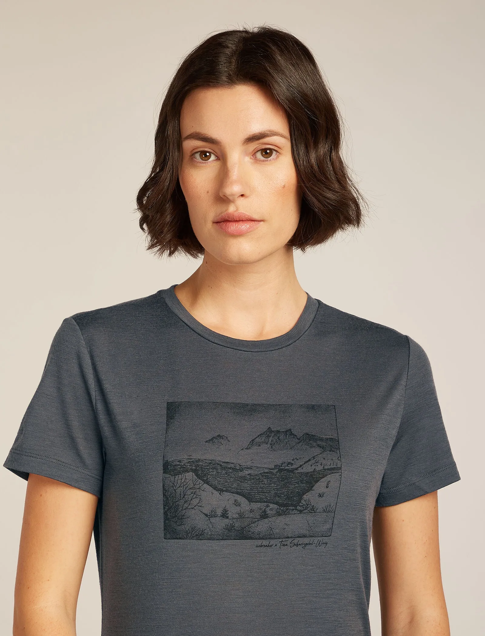 Women's Merino 150 Tech Lite Short Sleeve T-Shirt Terrain sold by Icebreaker product image thumbnail 5