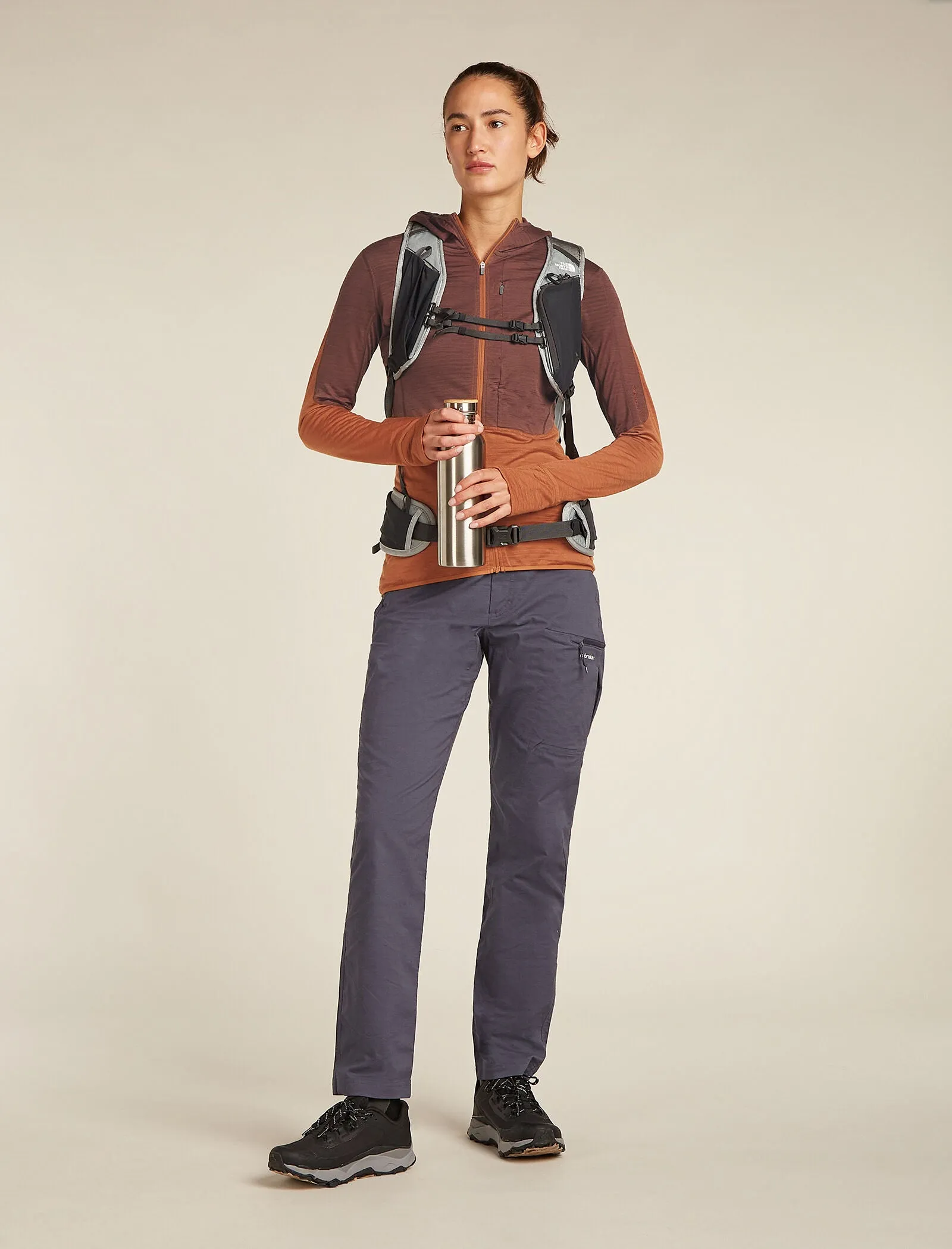 Women's Merino Blend 200 Realfleece™ Descender Long Sleeve Zip Hoodie sold by Icebreaker product image thumbnail 4