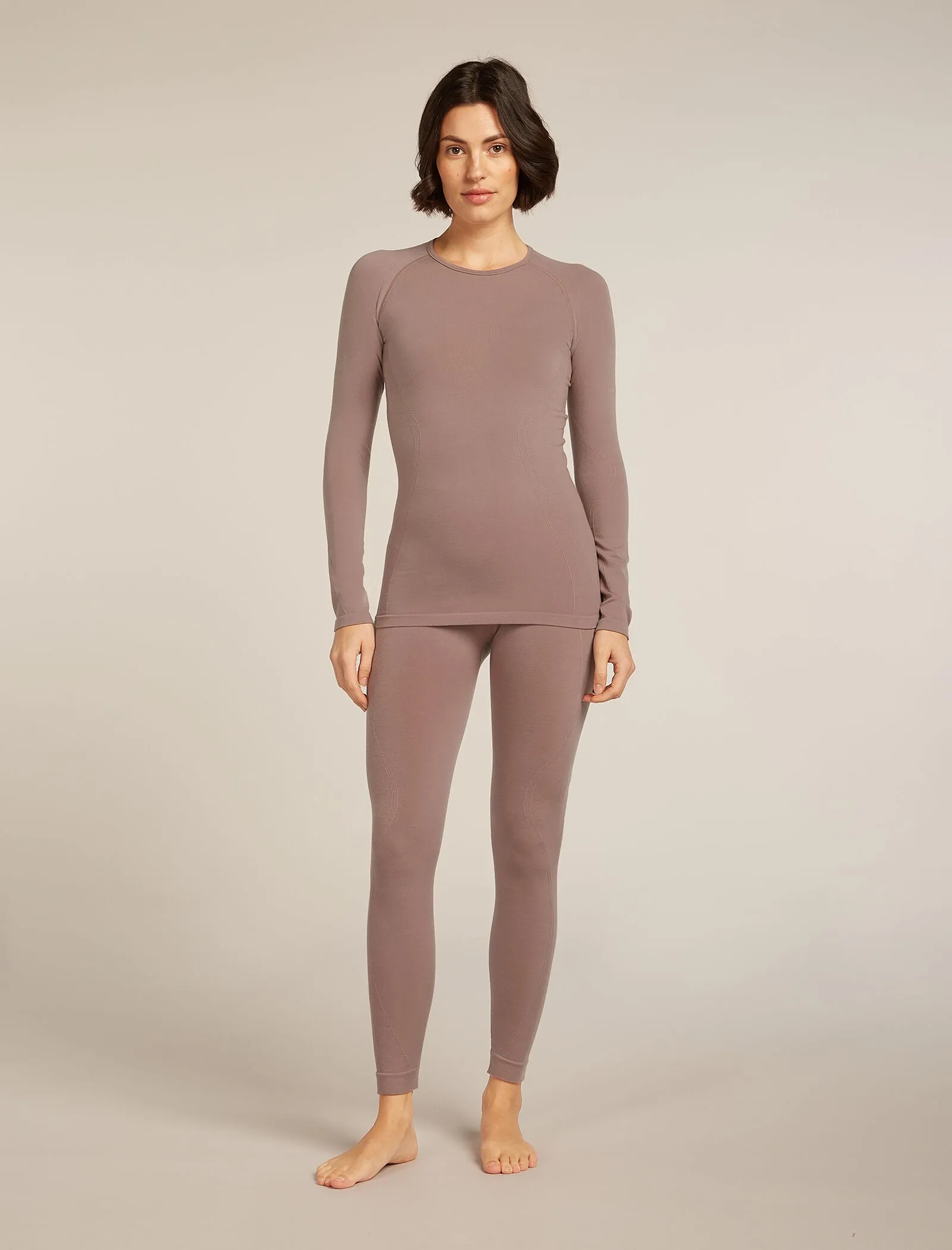 Women's Merino Blend 260 ZoneKnit™ Seamless Long Sleeve Crewe Thermal Top sold by Icebreaker product image thumbnail 3