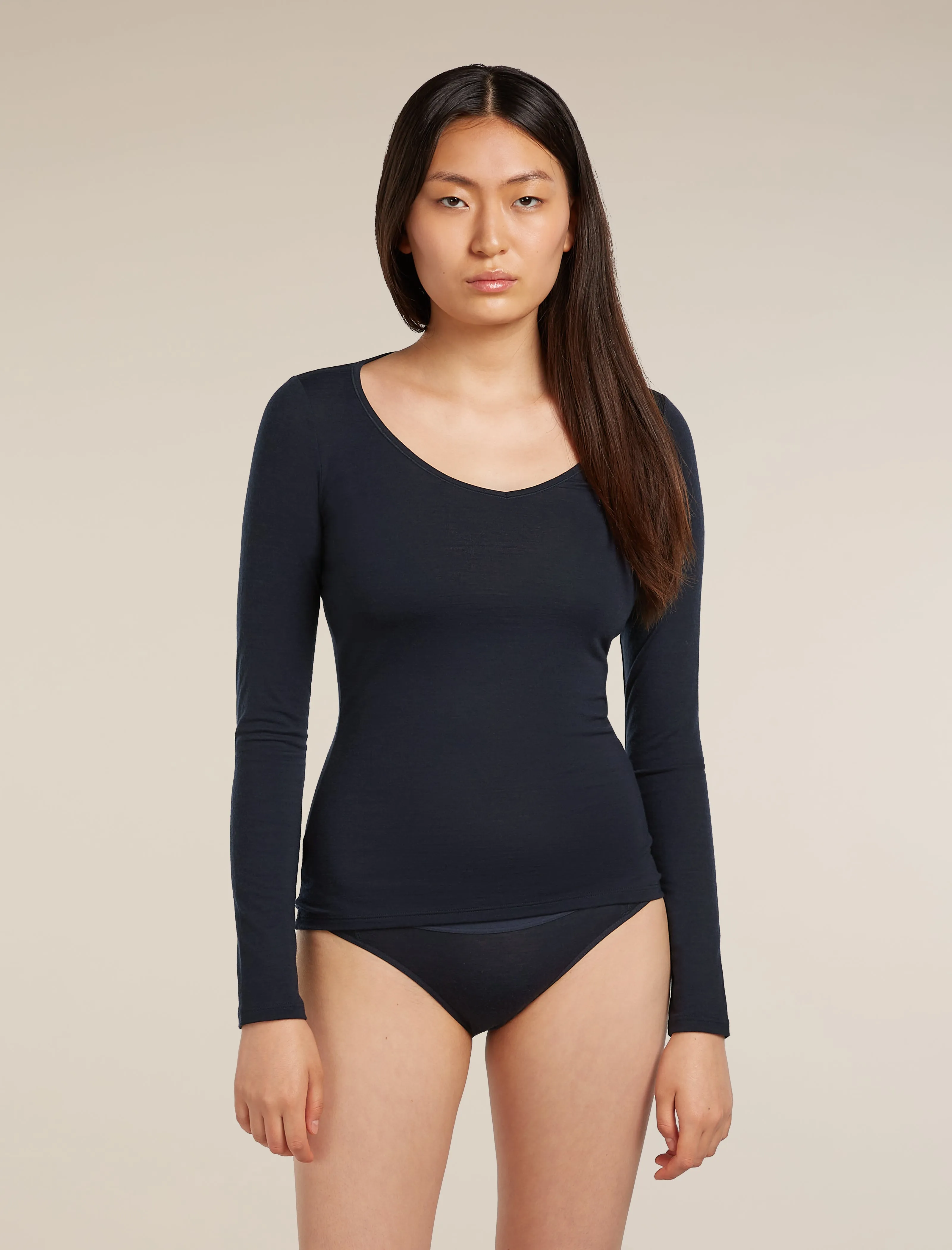 Women's Merino 150 Siren Long Sleeve Sweetheart Top sold by Icebreaker