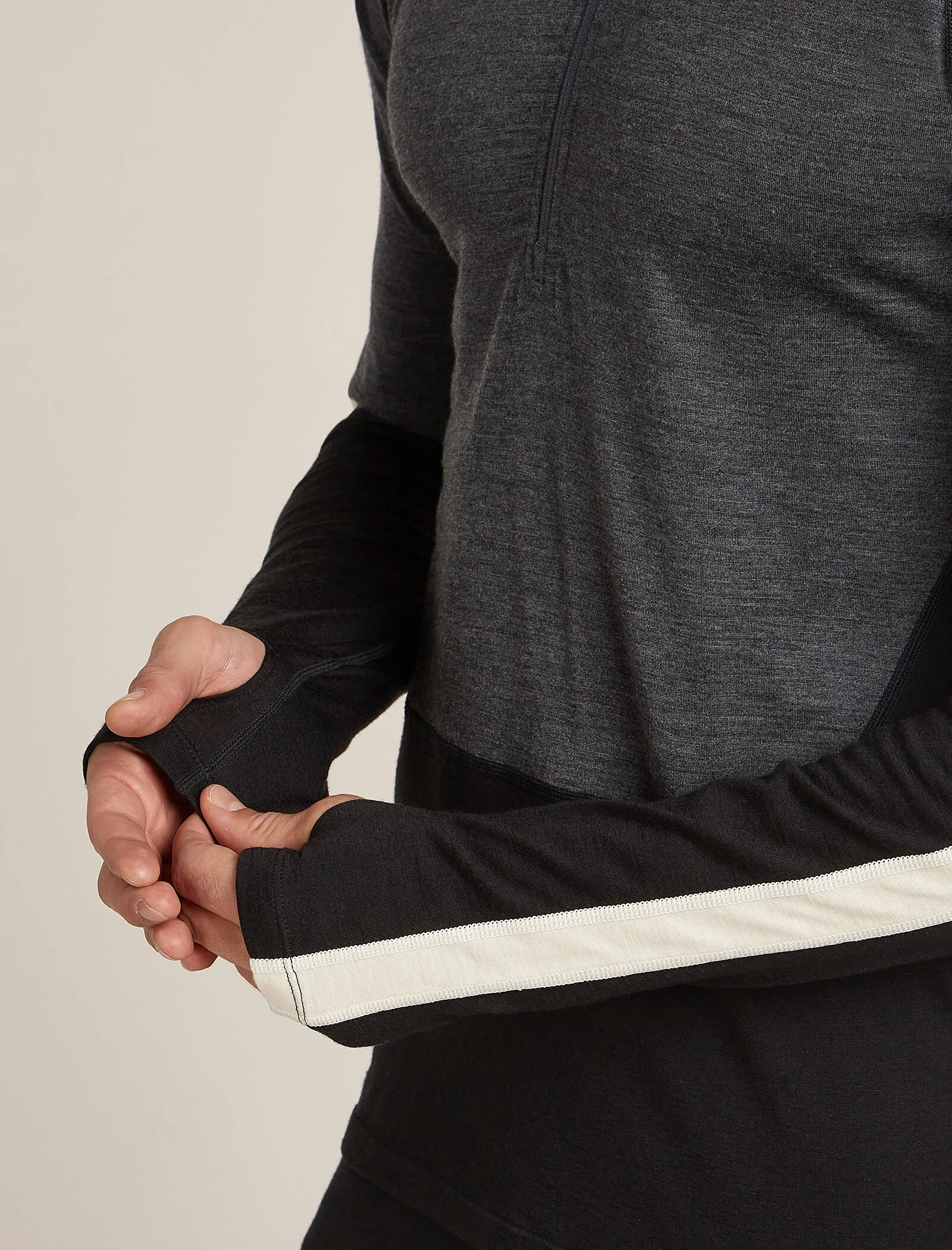 Men's Merino 200 Oasis+ Long Sleeve Half Zip Thermal Hoodie sold by Icebreaker product image thumbnail 5