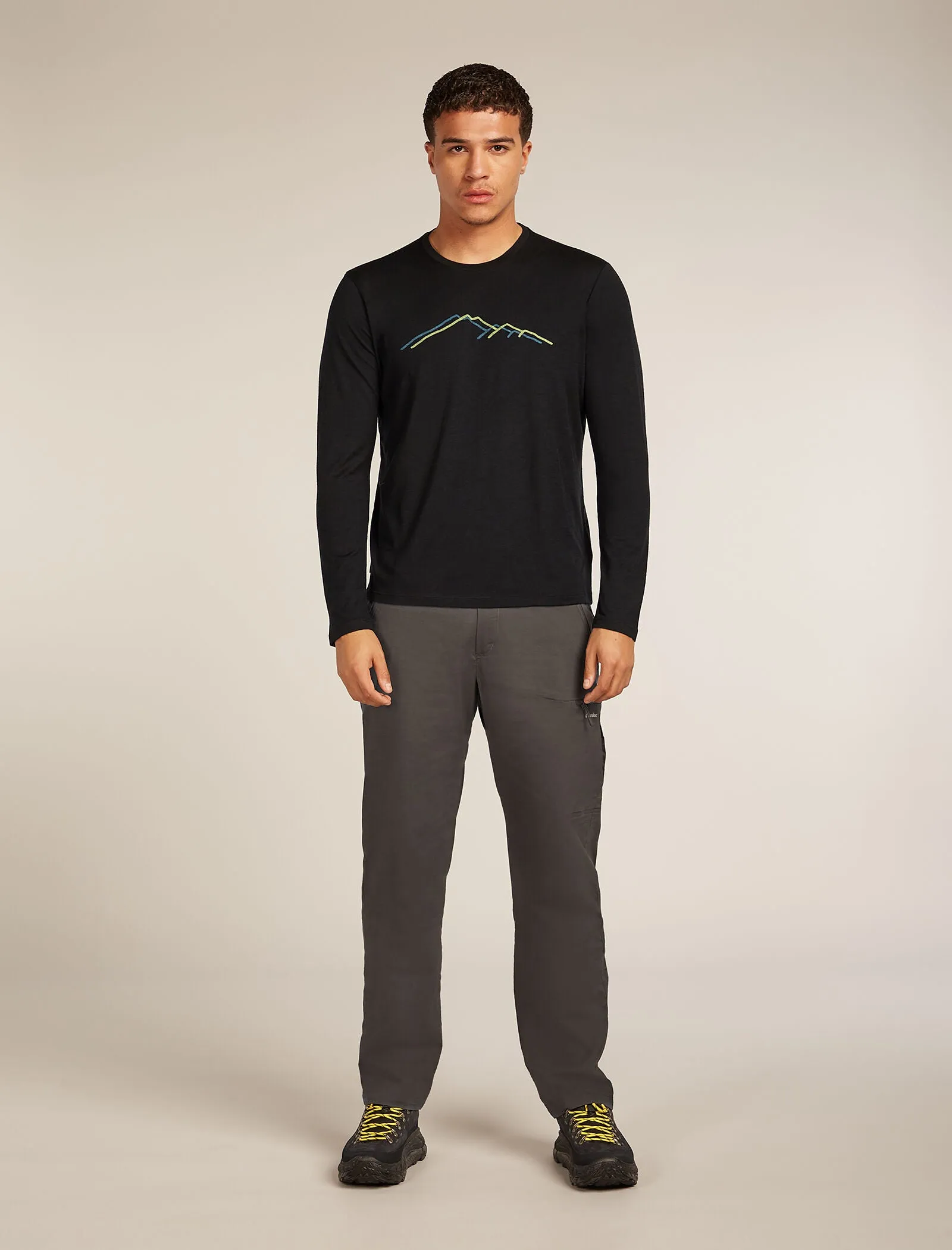 Men's Merino 150 Tech Lite Long Sleeve T-Shirt Rainer Ridge sold by Icebreaker product image thumbnail 3