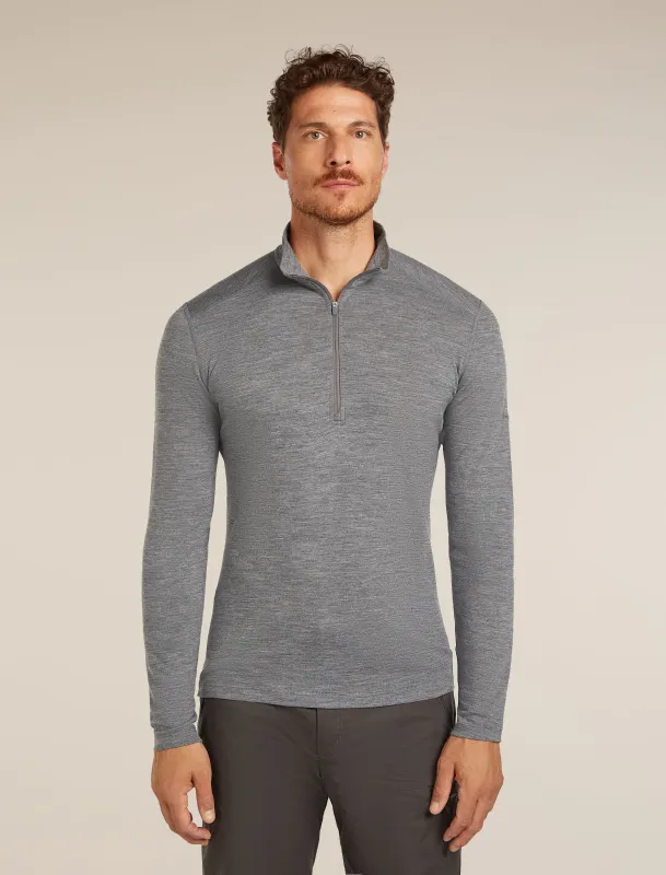 Men's Merino 200 Oasis Long Sleeve Half Zip Thermal Top sold by Icebreaker