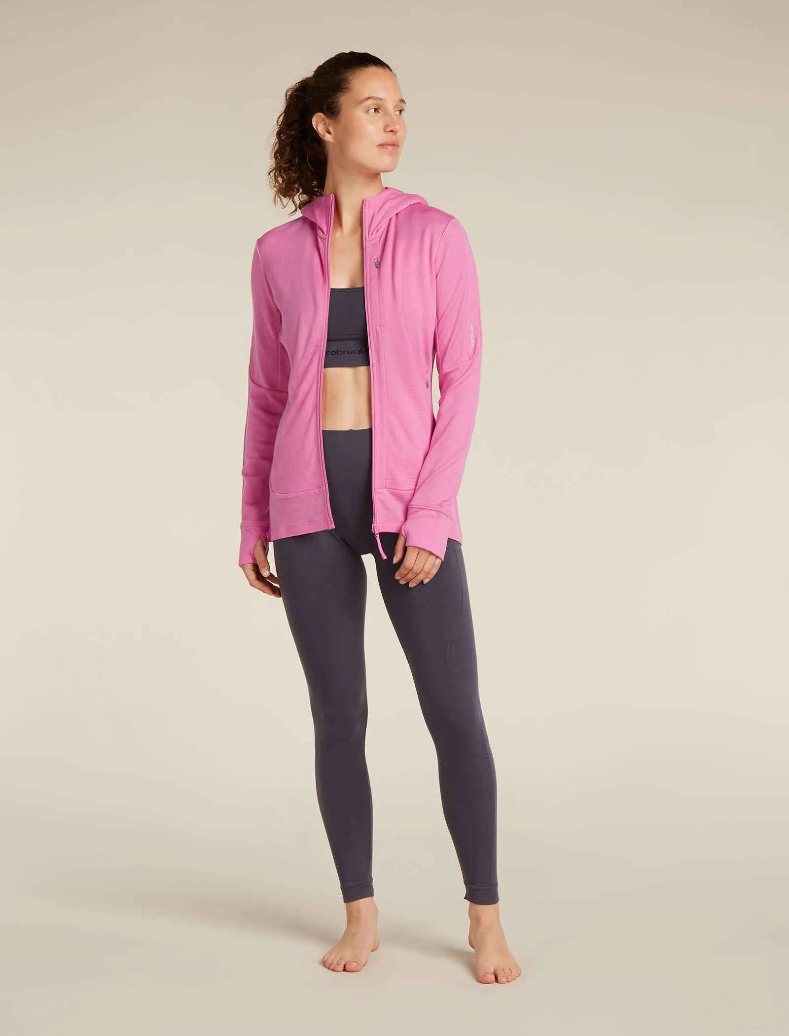 Women's Merino 260 Quantum Long Sleeve Zip Hoodie sold by Icebreaker product image thumbnail 3