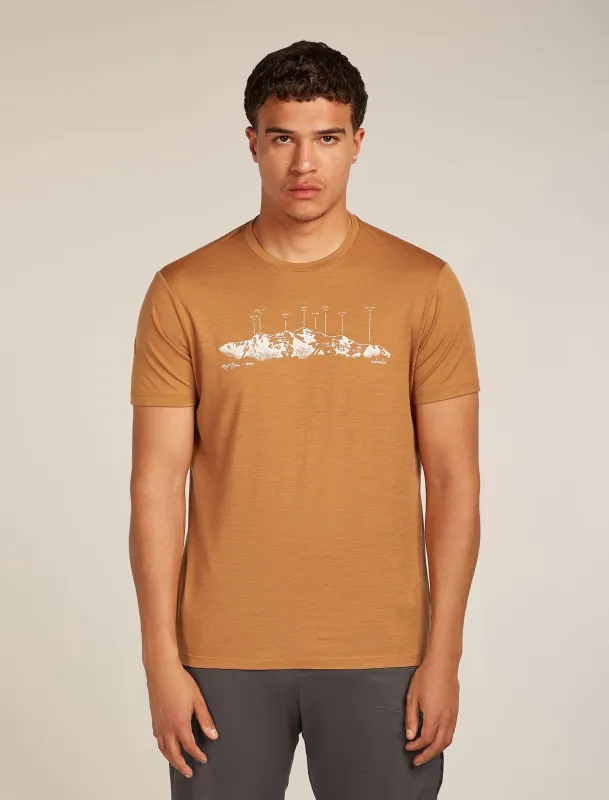 Men's Merino 150 Tech Lite Short Sleeve T-Shirt The Peaks sold by Icebreaker