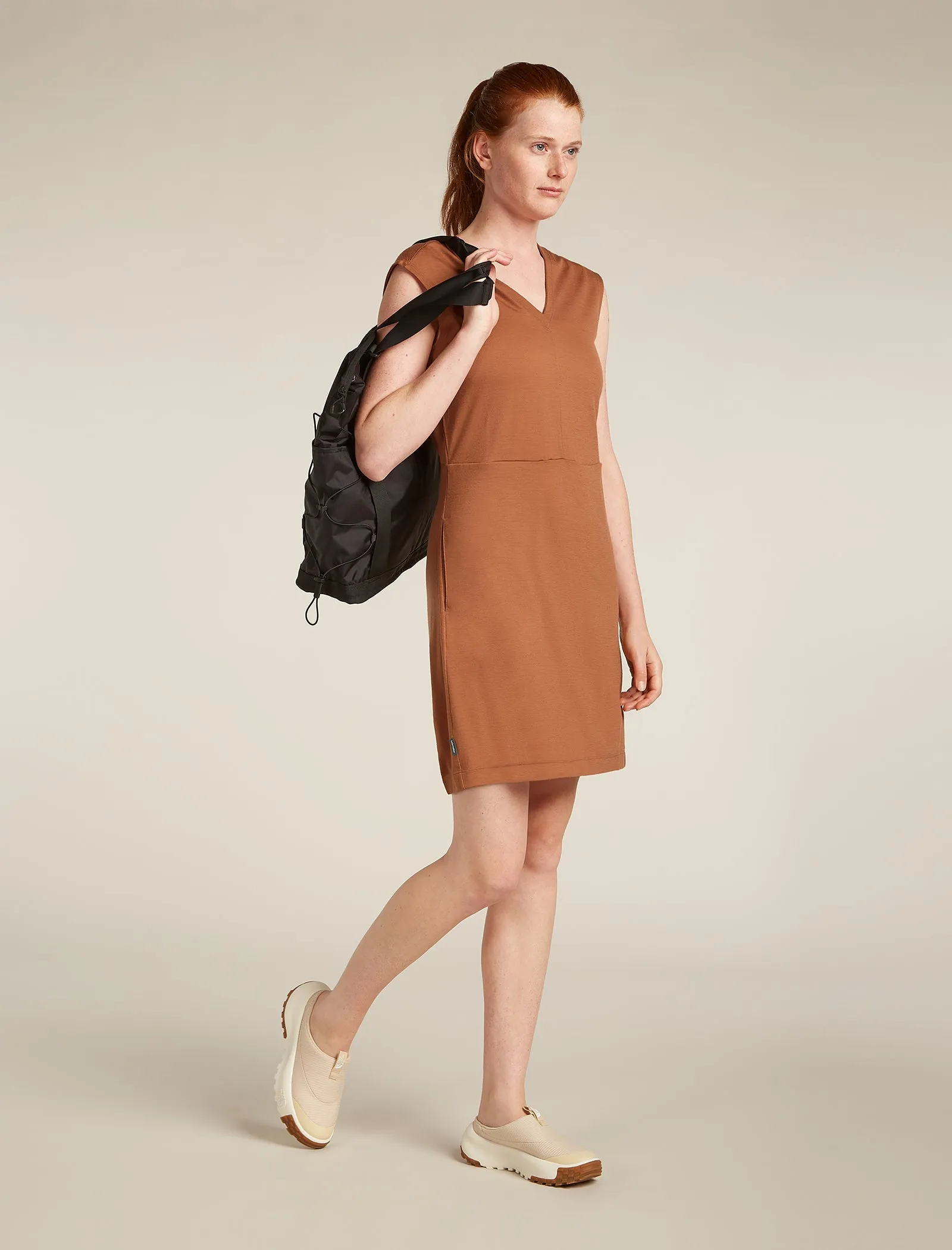 Women's Merino 200 Granary Sleeveless V Neck Dress sold by Icebreaker product image thumbnail 4