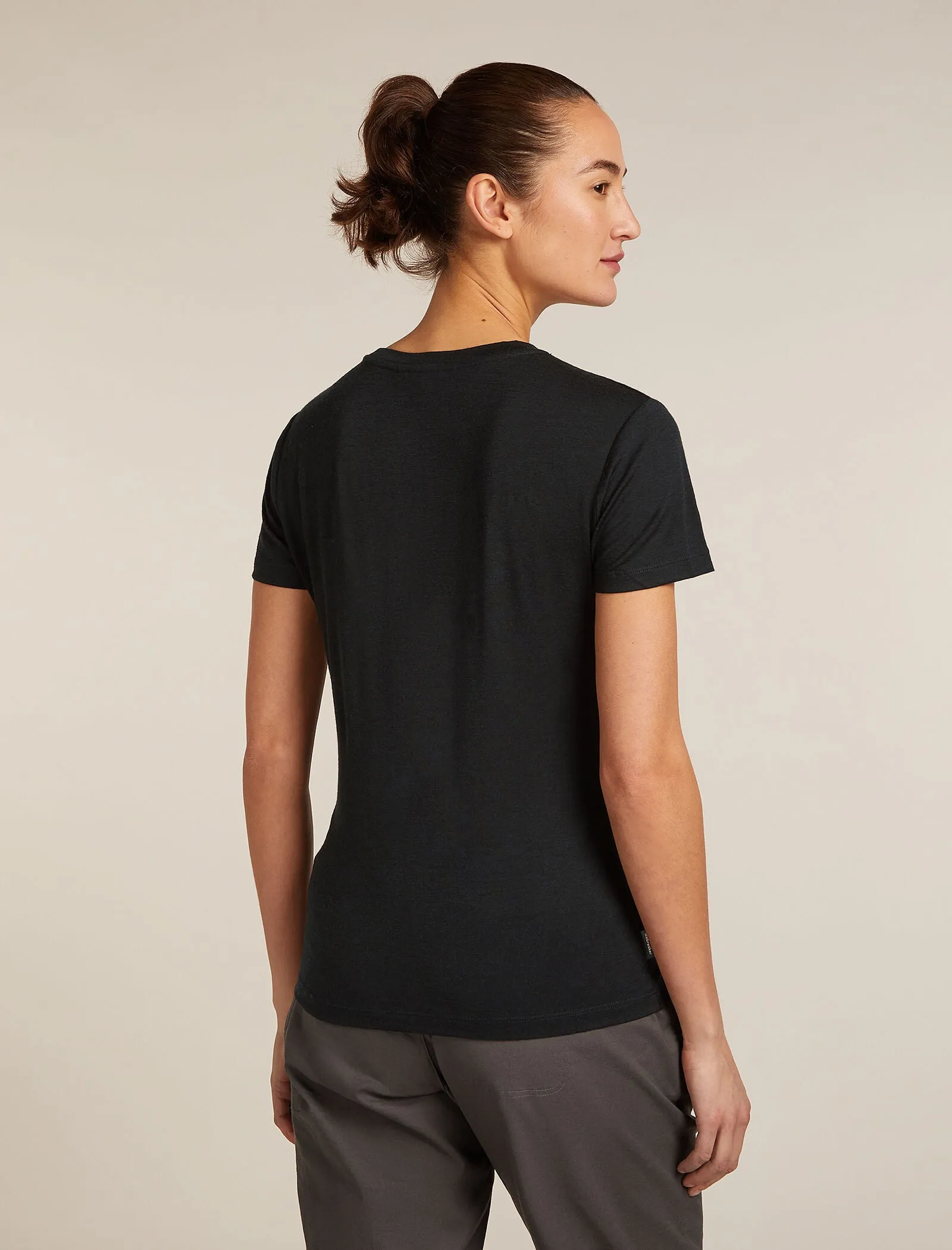 Women's Merino 150 Tech Lite Short Sleeve T-Shirt IB Wordmark sold by Icebreaker product image thumbnail 2