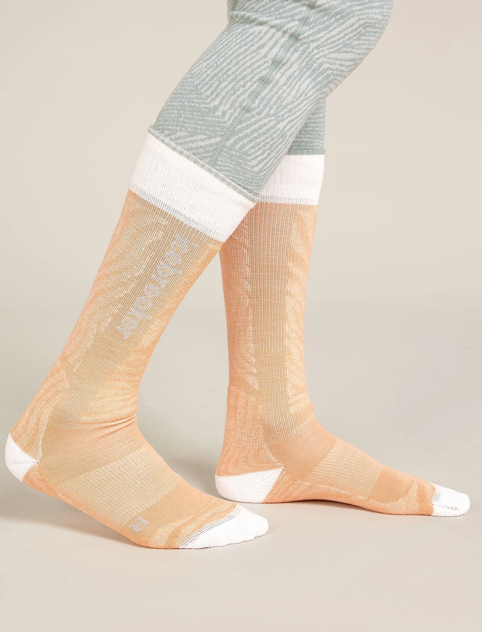 Women's Merino Ski+ Light Over The Calf Socks Mountain Contour sold by Icebreaker product image thumbnail 2