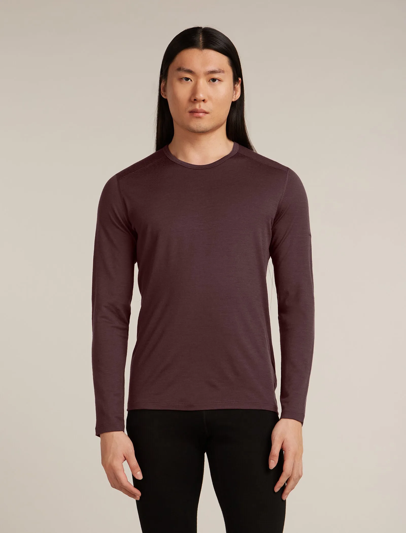 Men's Merino 200 Oasis Long Sleeve Crewe Thermal Top sold by Icebreaker