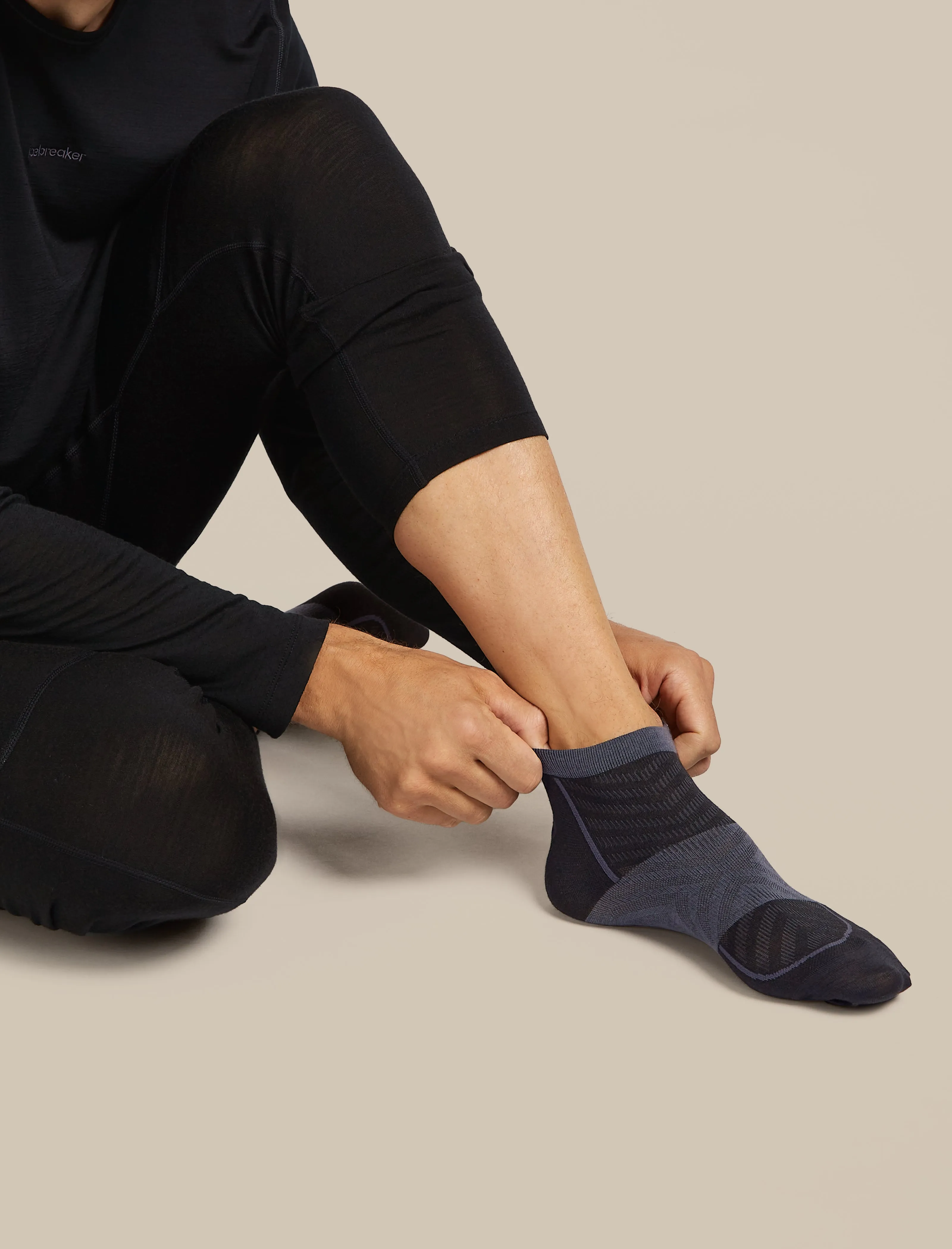 Men's Merino Blend Run+ Ultralight Micro Socks sold by Icebreaker product image thumbnail 4