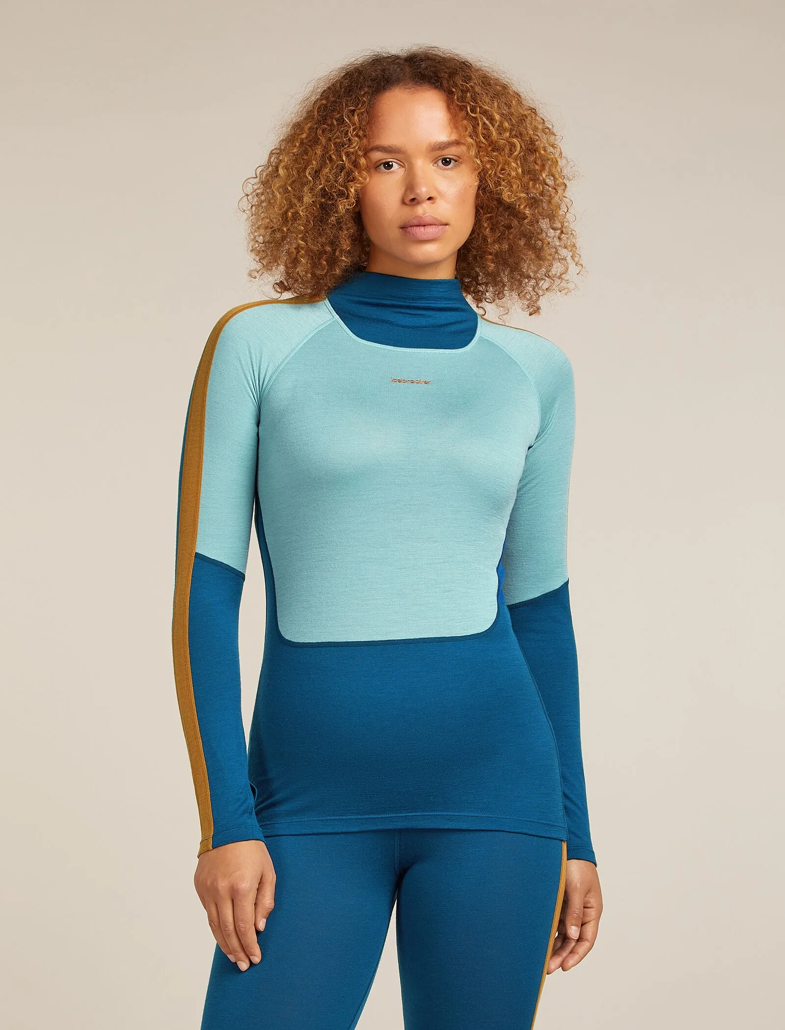 Women's Merino 200 Oasis+ Long Sleeve High Neck Thermal Top sold by Icebreaker