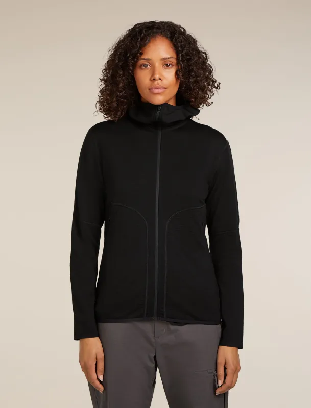 Women's Merino 560 Realfleece™ Elemental Long Sleeve Zip Hoodie sold by Icebreaker
