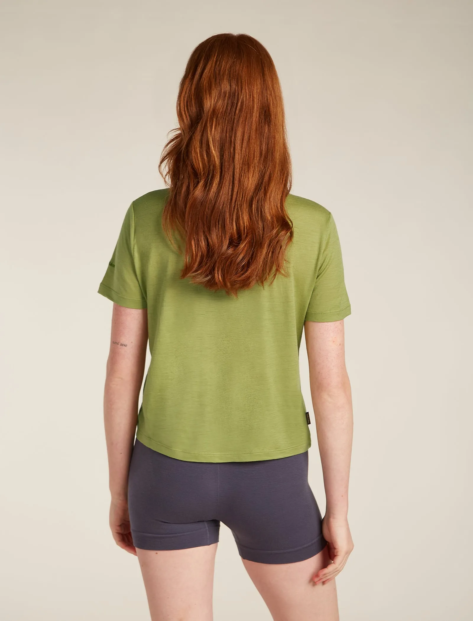 Women's Merino 150 Tech Lite Short Sleeve Crop T-Shirt sold by Icebreaker product image thumbnail 2