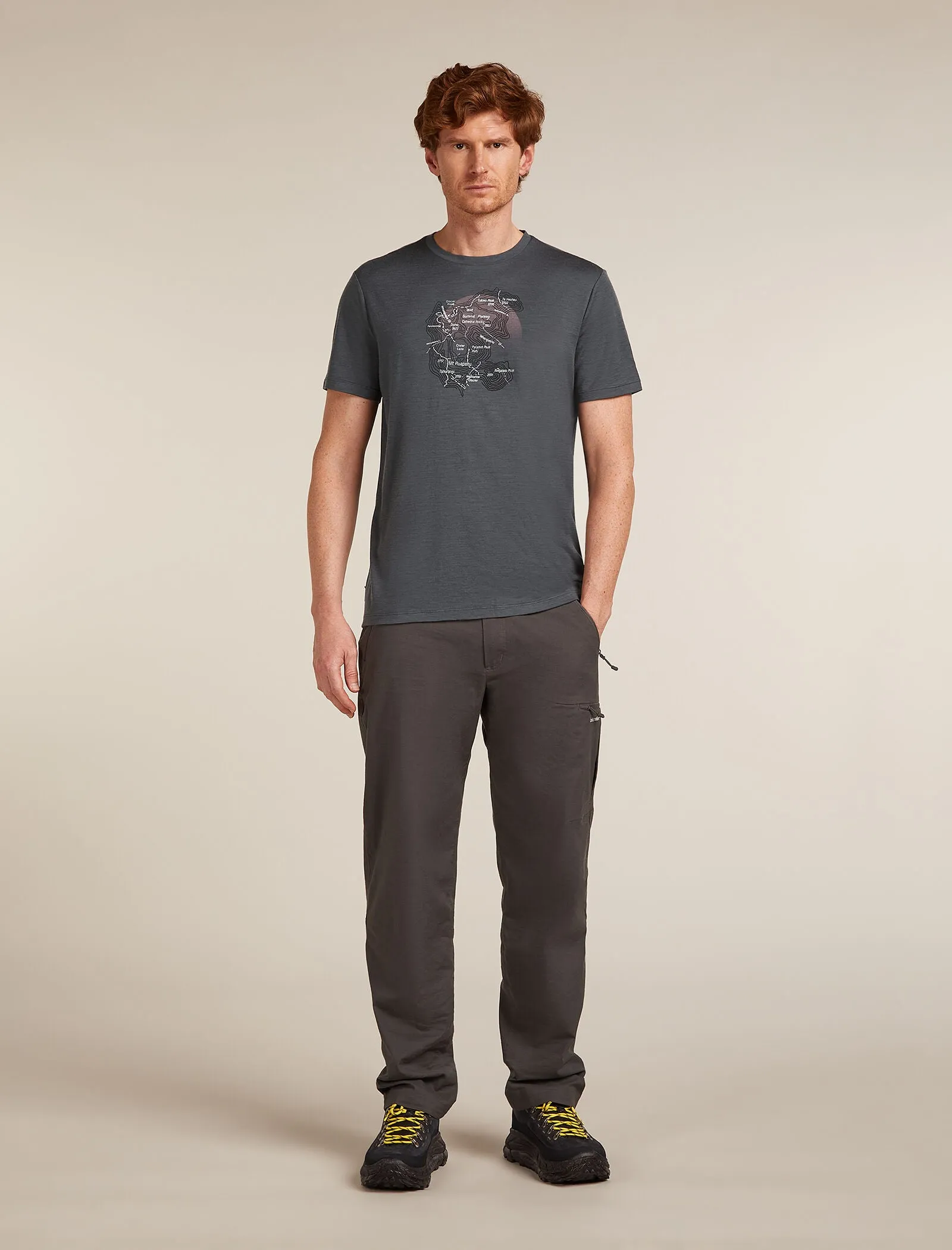 Men's Merino 150 Tech Lite Short Sleeve T-Shirt Ruapehu Round sold by Icebreaker product image thumbnail 3