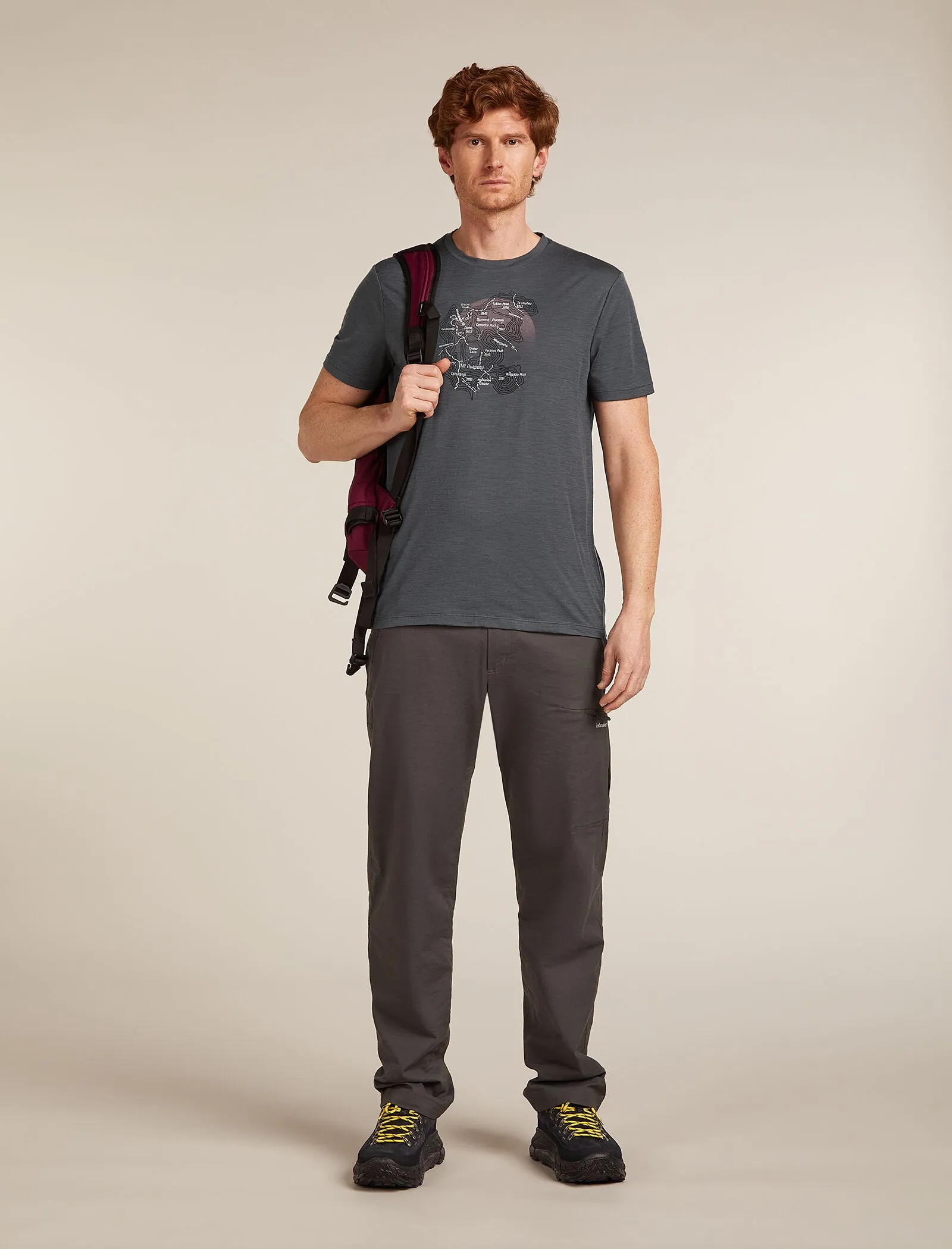 Men's Merino 150 Tech Lite Short Sleeve T-Shirt Ruapehu Round sold by Icebreaker product image thumbnail 4