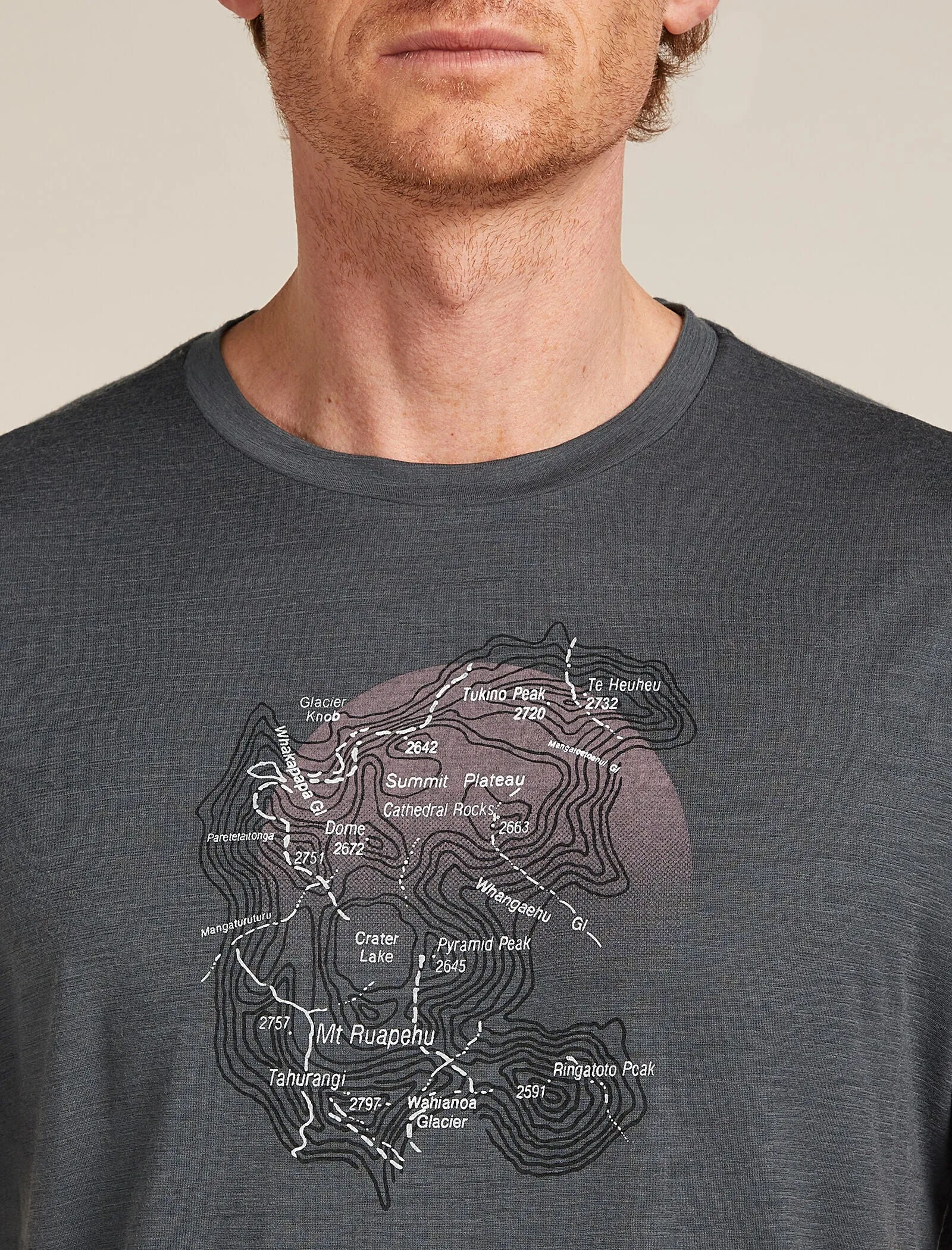 Men's Merino 150 Tech Lite Short Sleeve T-Shirt Ruapehu Round sold by Icebreaker product image thumbnail 5