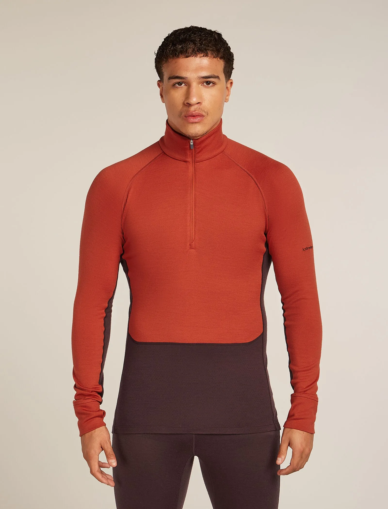 Men's Merino 260 ZoneKnit™ Long Sleeve Half Zip Thermal Top sold by Icebreaker