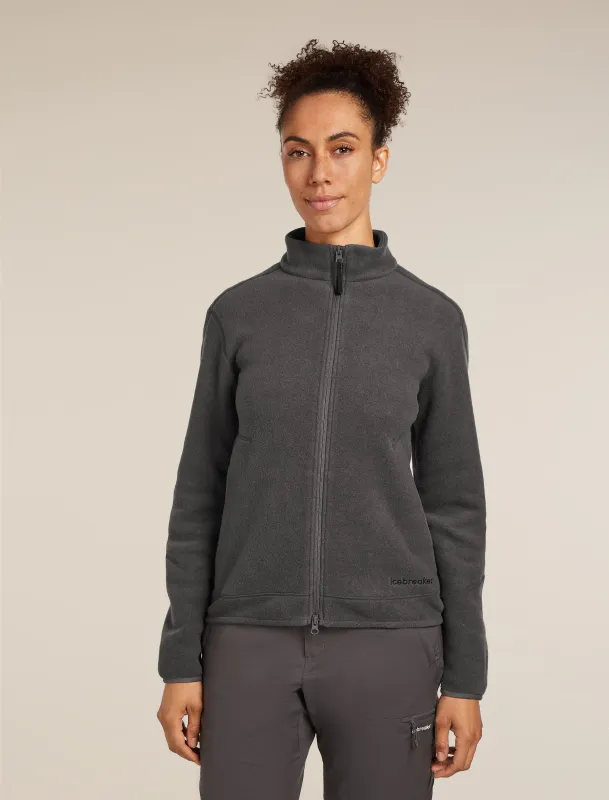 Women's Merino Blend 800 RealFleece™ Classic Pile Long Sleeve Zip Jacket sold by Icebreaker