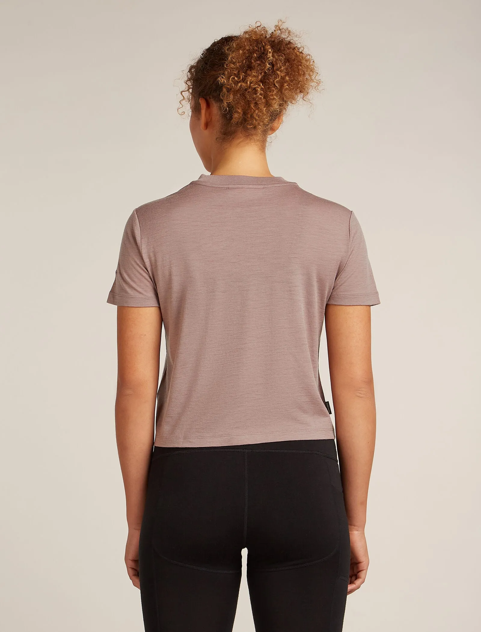 Women's Merino 150 Tech Lite Short Sleeve Crop T-Shirt The Climb sold by Icebreaker product image thumbnail 2