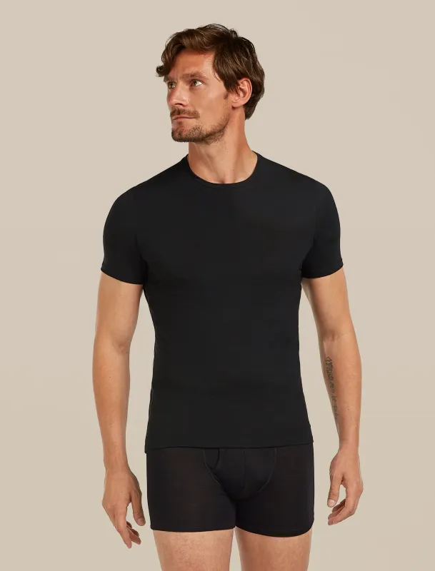 Men's Merino 150 Anatomica Short Sleeve Crewe Top sold by Icebreaker