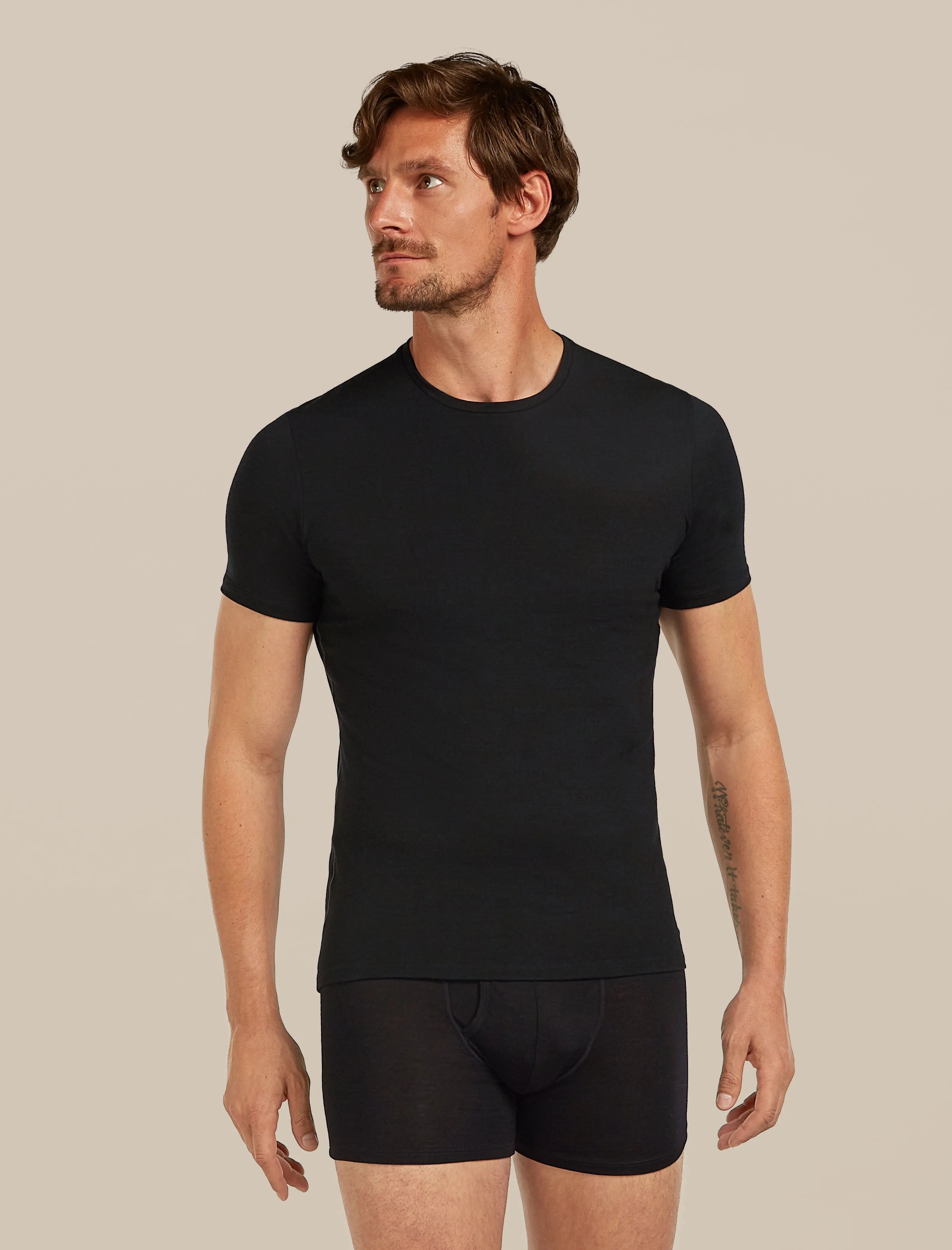 Men's Merino 150 Anatomica Short Sleeve Crewe Top sold by Icebreaker