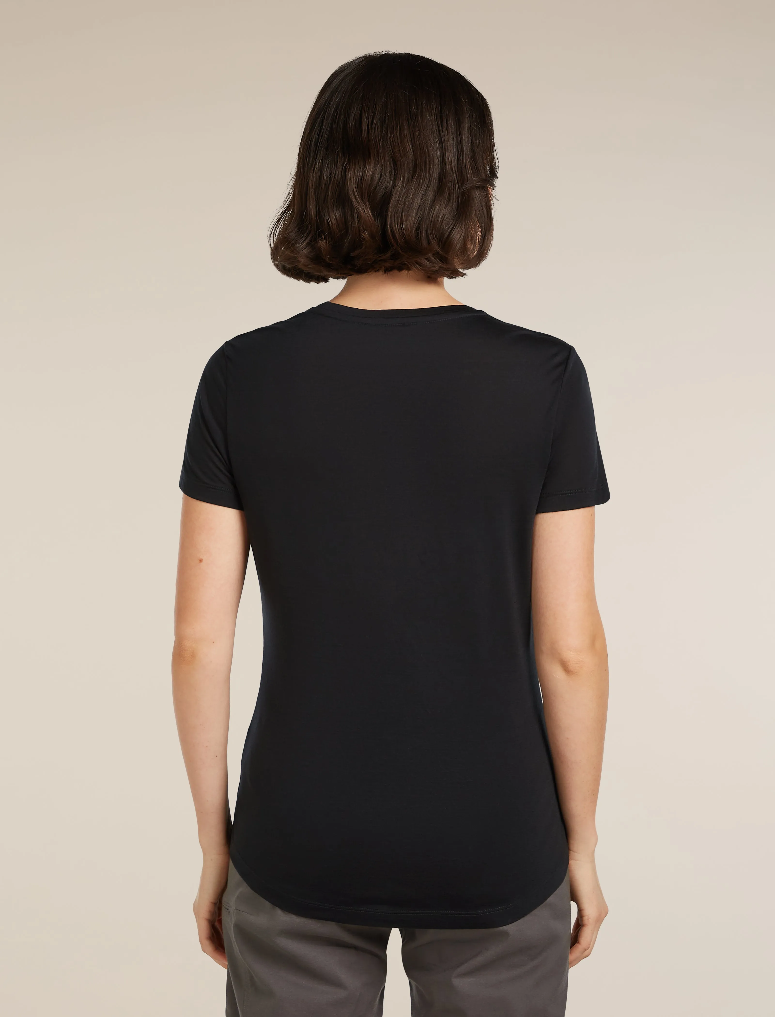 Women's Merino Blend 125 Cool-Lite™ Sphere Short Sleeve Scoop T-Shirt sold by Icebreaker product image thumbnail 2