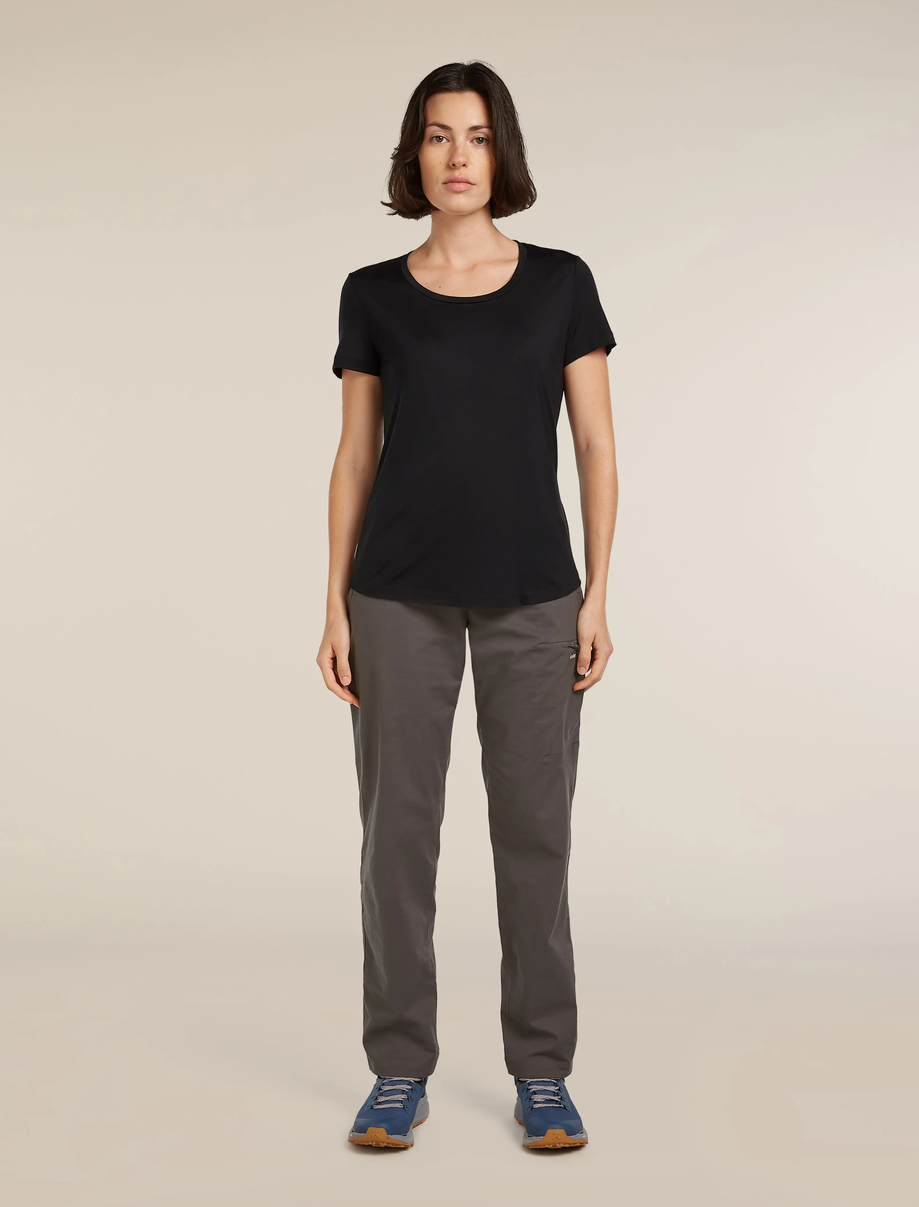 Women's Merino Blend 125 Cool-Lite™ Sphere Short Sleeve Scoop T-Shirt sold by Icebreaker product image thumbnail 3