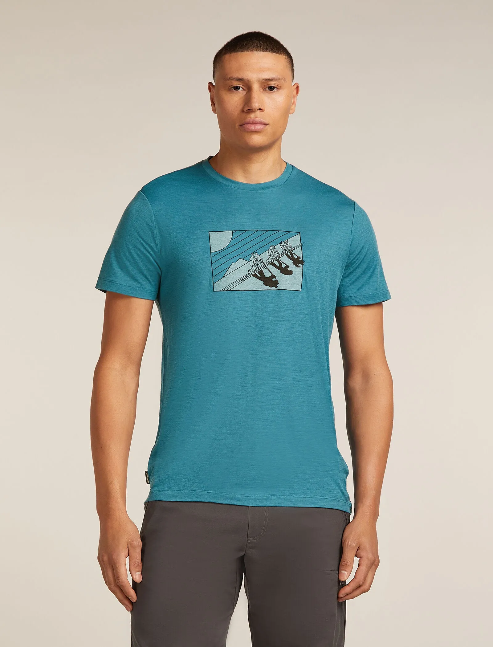 Men's Merino 150 Tech Lite Short Sleeve T-Shirt In The Wild sold by Icebreaker