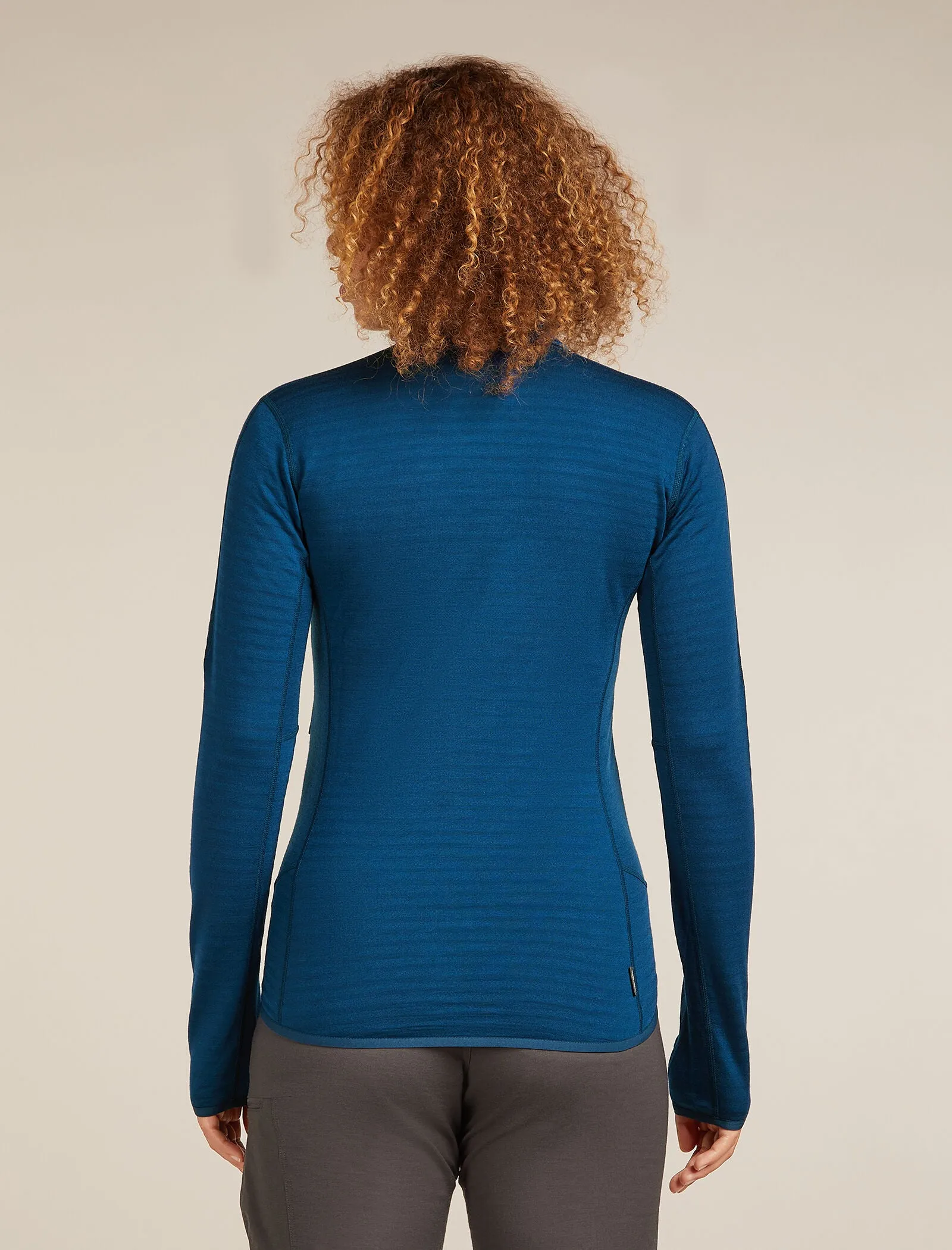 Women's Merino Blend 300 RealFleece™ Descender Long Sleeve Zip Jacket sold by Icebreaker product image thumbnail 2