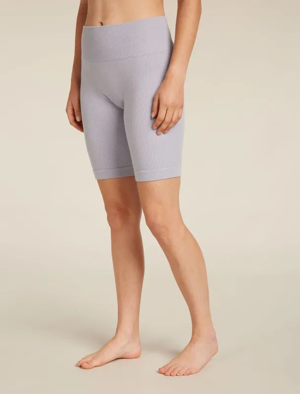 Women's Merino Blend 260 Seamless Rib 8" High Rise Shorts sold by Icebreaker