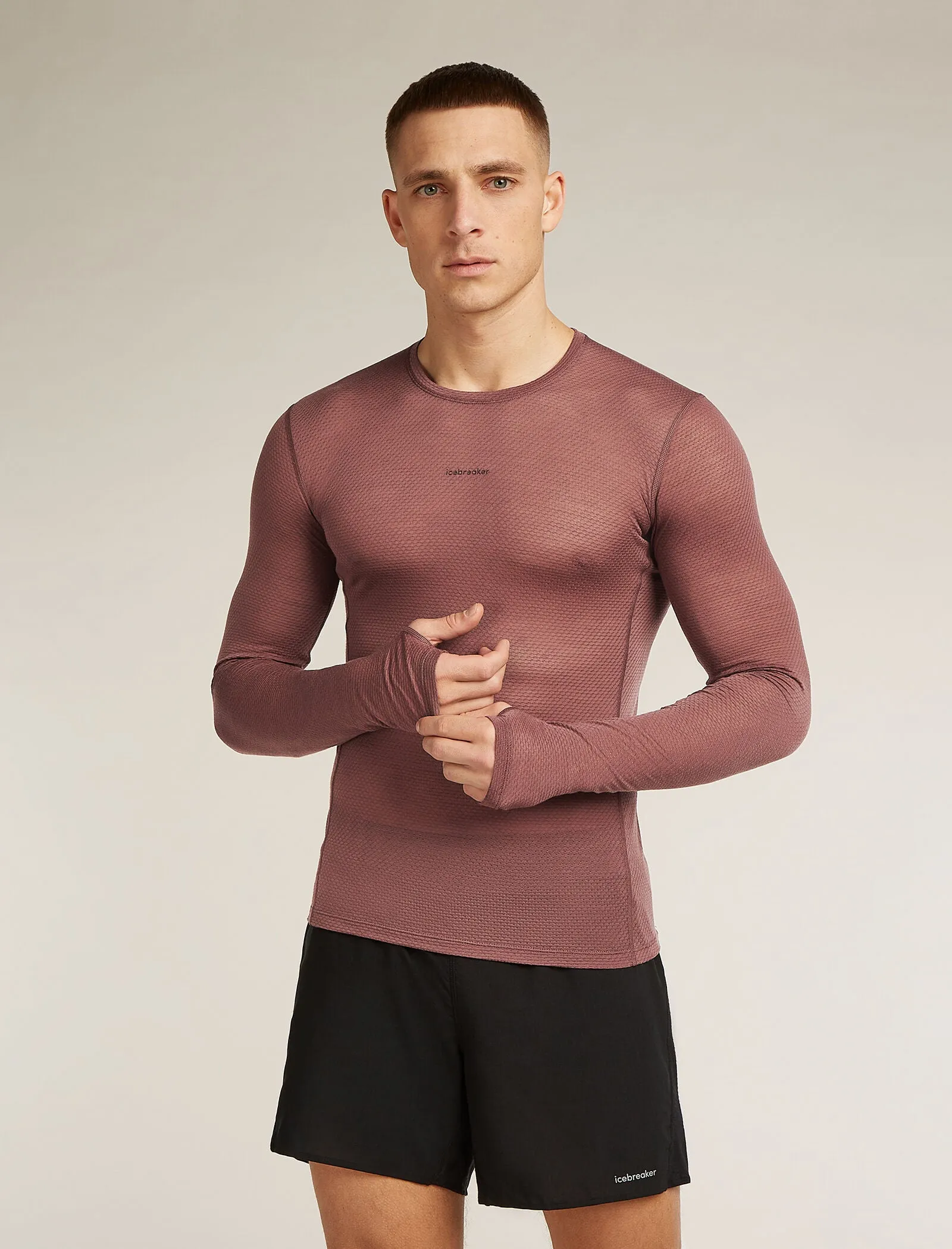 Merino Blend 75 Cool-Lite™ Featherlight™ Long Sleeve Crewe Thermal Top sold by Icebreaker