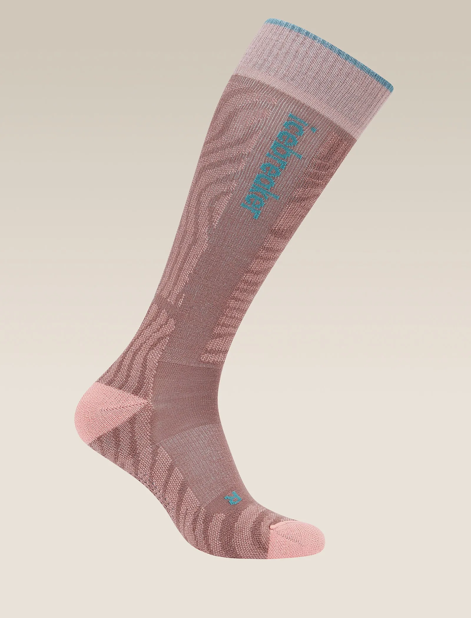 Women's Merino Ski+ Light Over The Calf Socks Mountain Contour sold by Icebreaker product image thumbnail 4