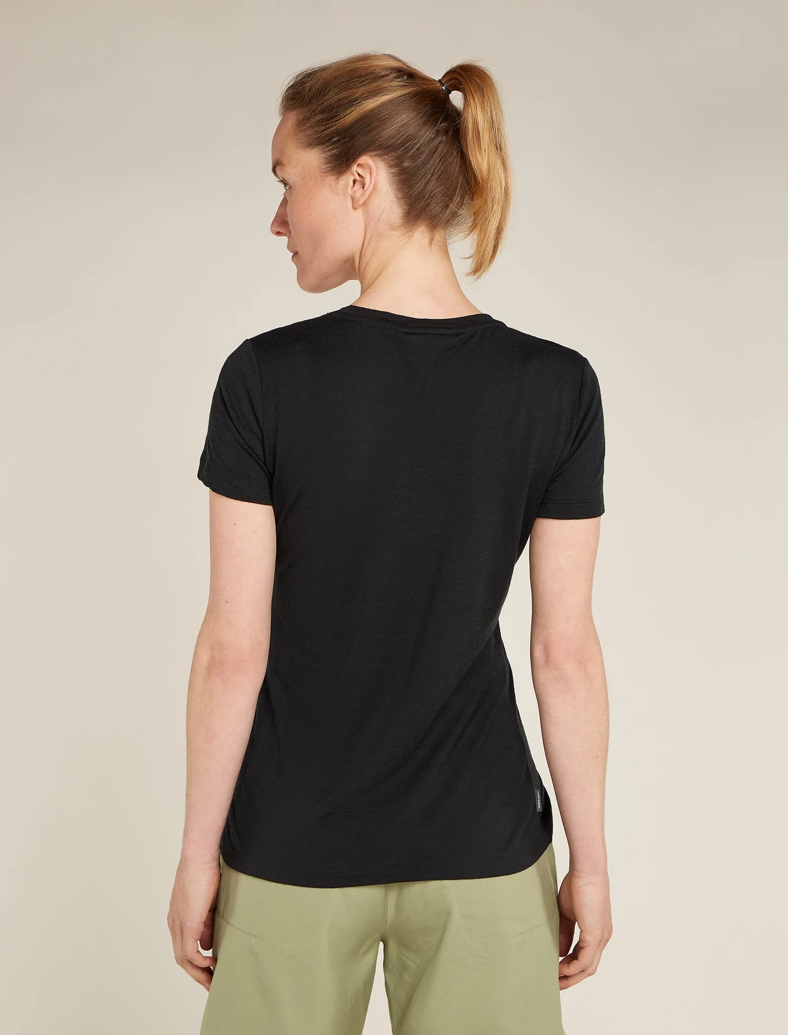 Women's Merino 150 Tech Lite Short Sleeve Scoop T-Shirt Icebreaker Logo Reflections sold by Icebreaker product image thumbnail 2