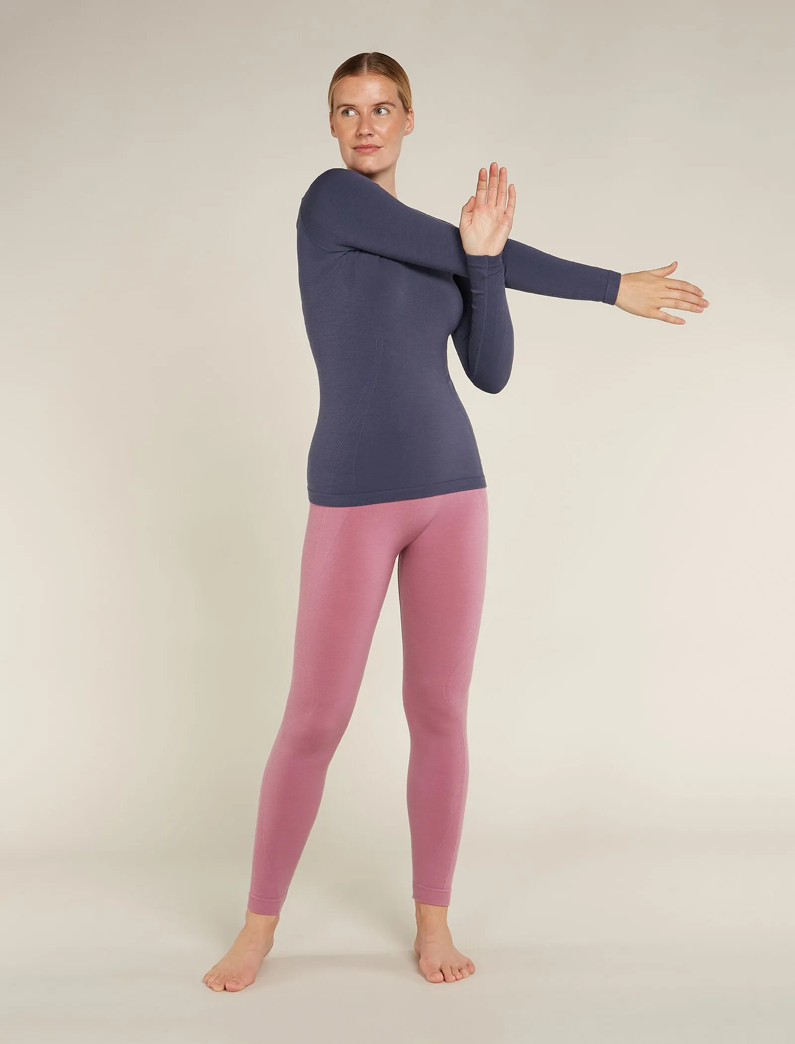 Women's Merino Blend 260 ZoneKnit™ Seamless Long Sleeve Crewe Thermal Top sold by Icebreaker product image thumbnail 3