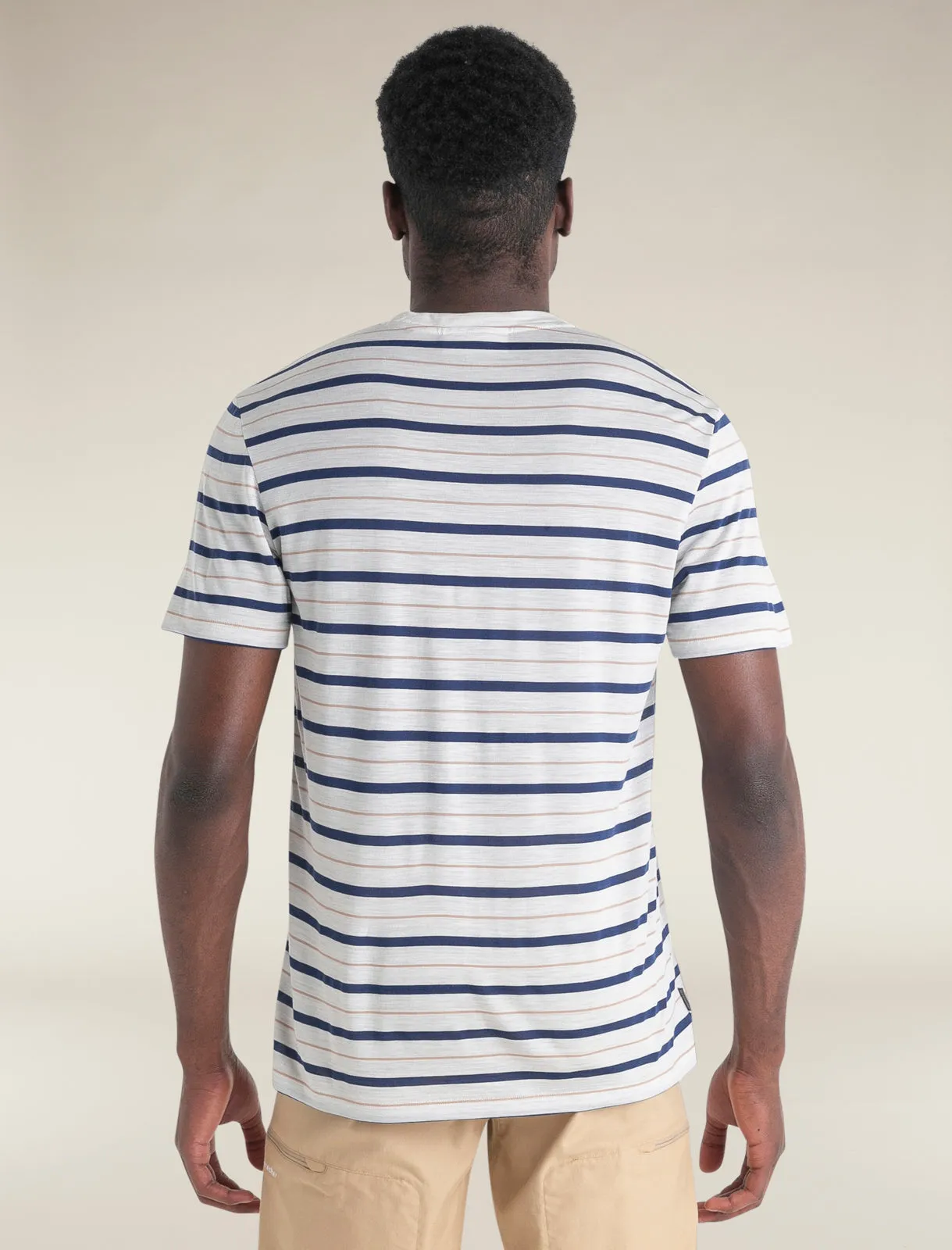 Men's Merino Blend Wave T-Shirt Stripe sold by Icebreaker product image thumbnail 2